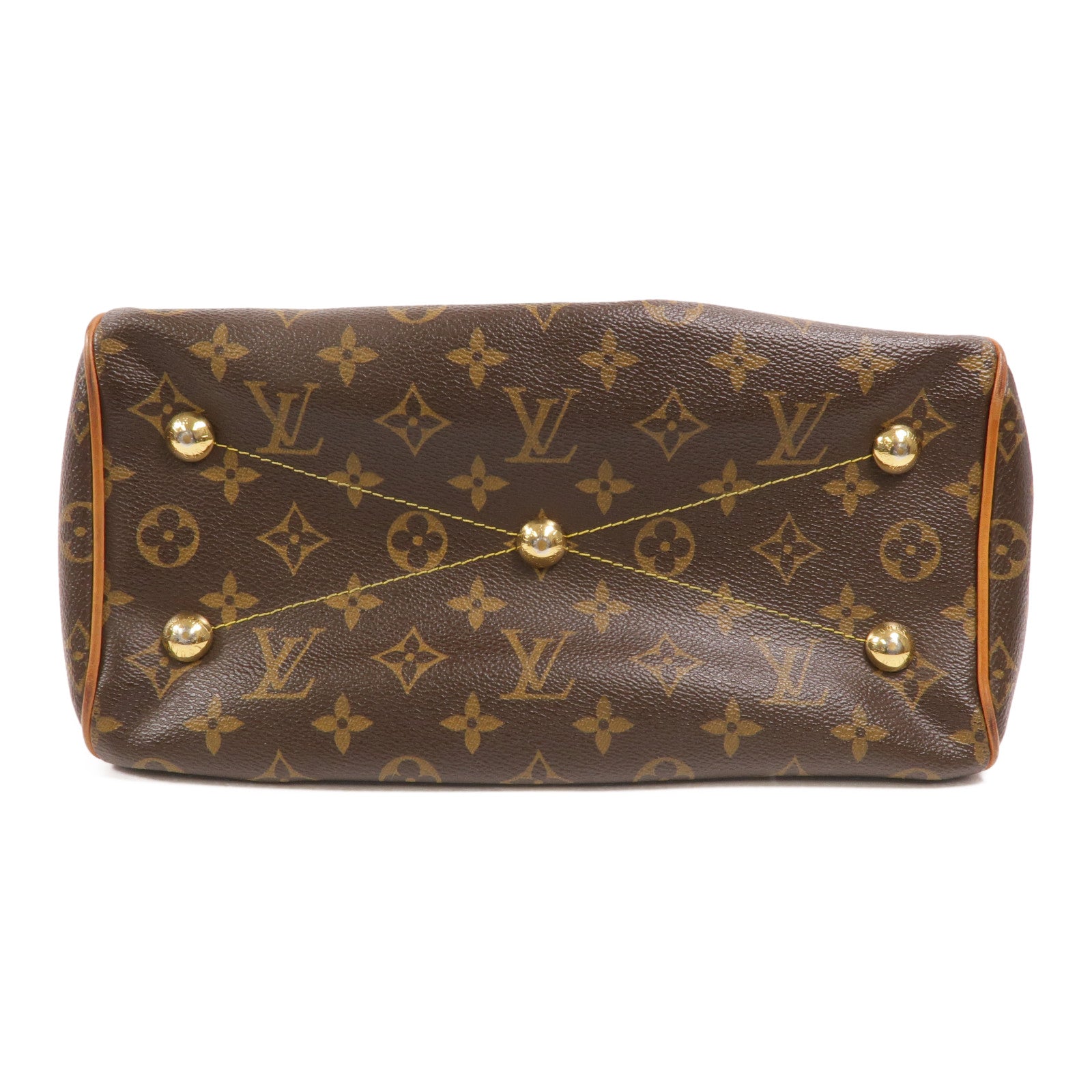 LOUIS VUITTON Monogram Tivoli PM手挽袋棕色
