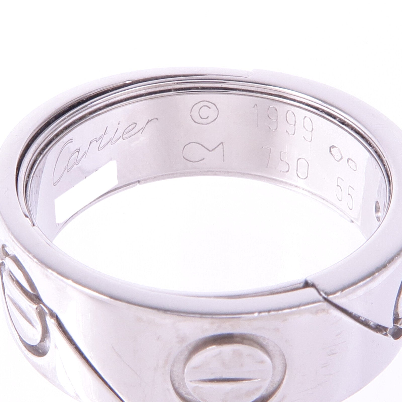 CARTIER 18K白金Astro Love Ring戒指Cartier#55/US#7