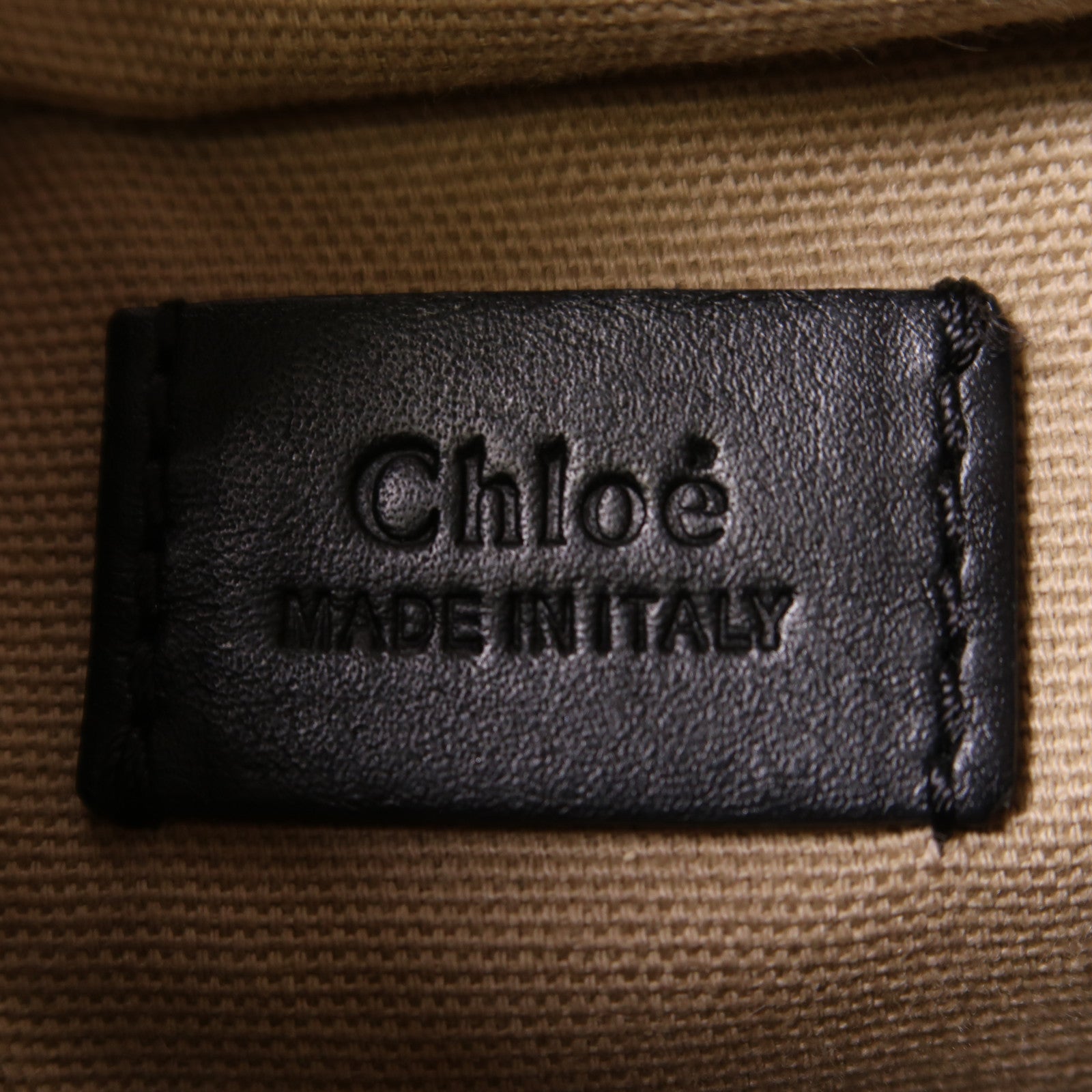 Chloe GHW 2 Way Shoulder Bag Handbag 03187565 Calfskin Leather Black
