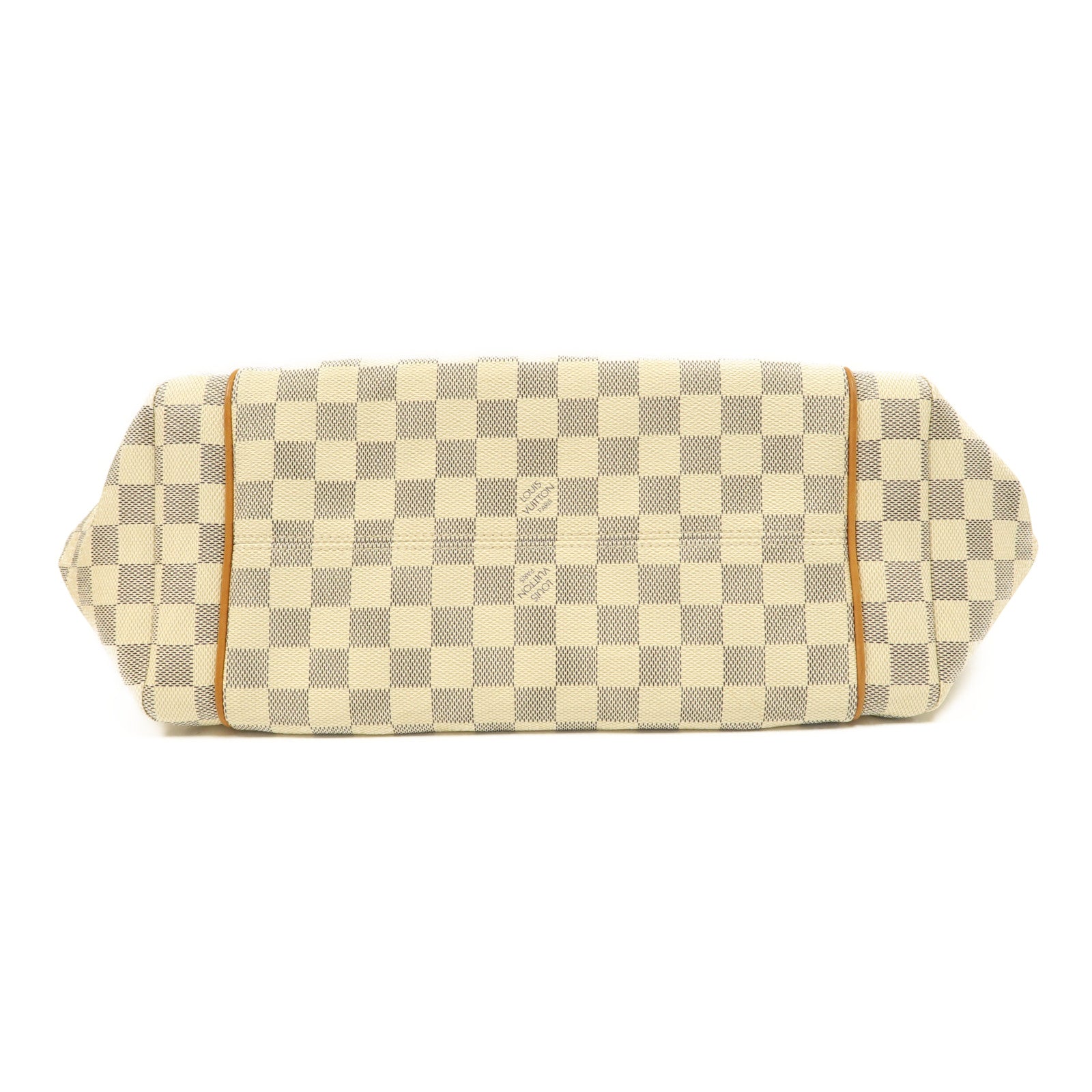 LOUIS VUITTON Damier Azur Totally MM銀扣肩背袋白色