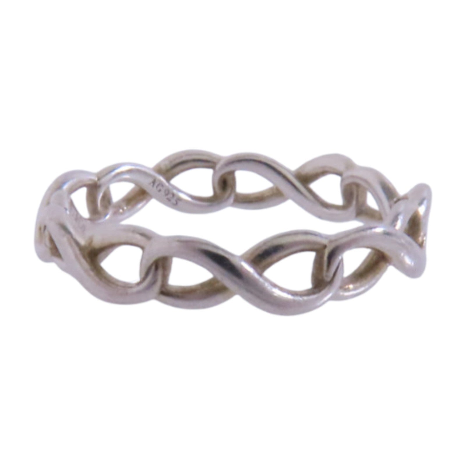 TIFFANY＆CO 925純銀Infinity Ring戒指US#3.75