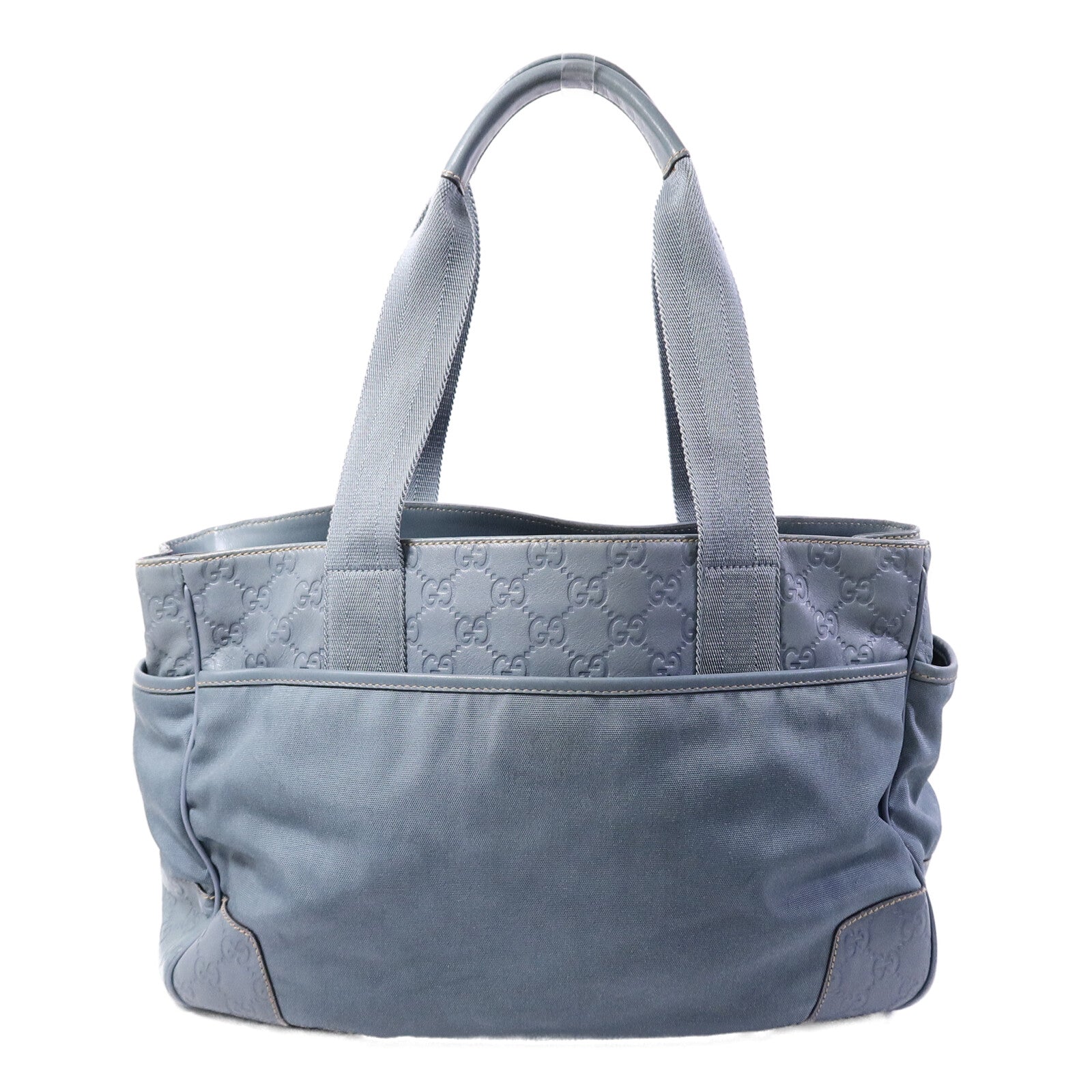 GUCCI 帆布/牛皮皮革Tote Bag手挽袋