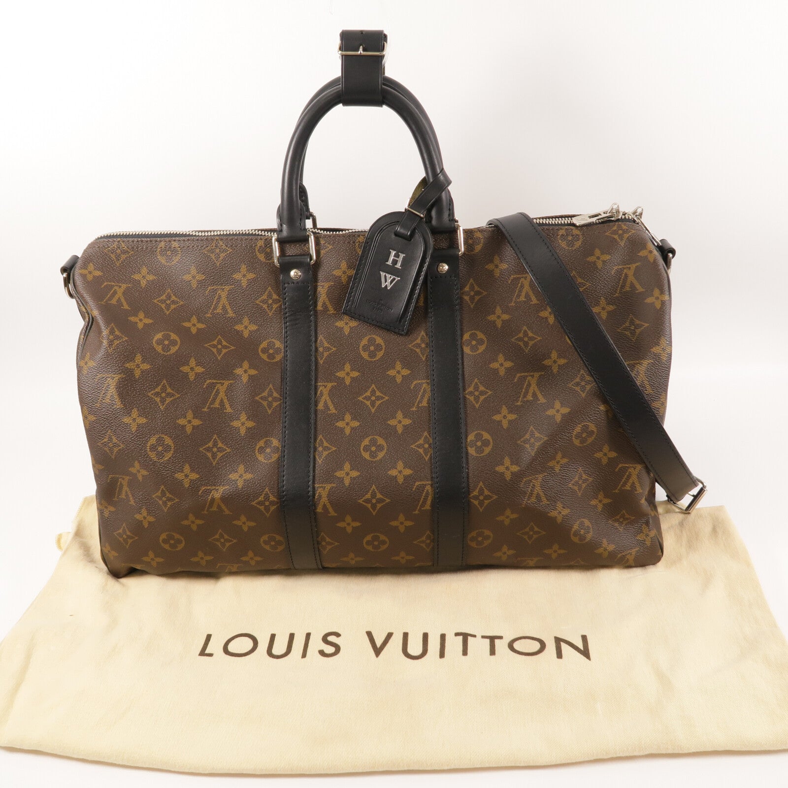 LOUIS VUITTON Monogram Keepall Bandouliere 45手挽肩背兩用袋