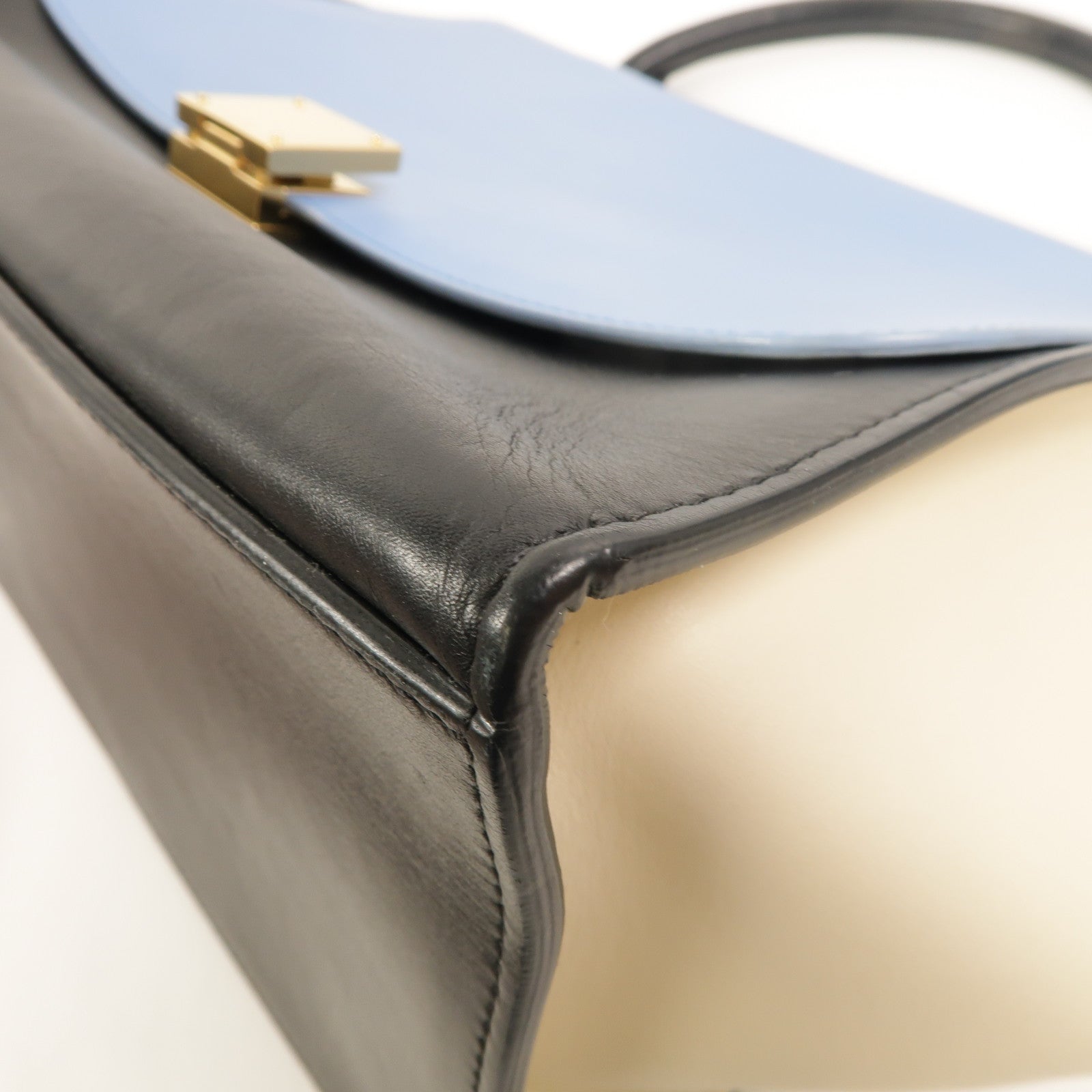 CELINE 牛皮皮革Trapeze手挽肩背兩用袋