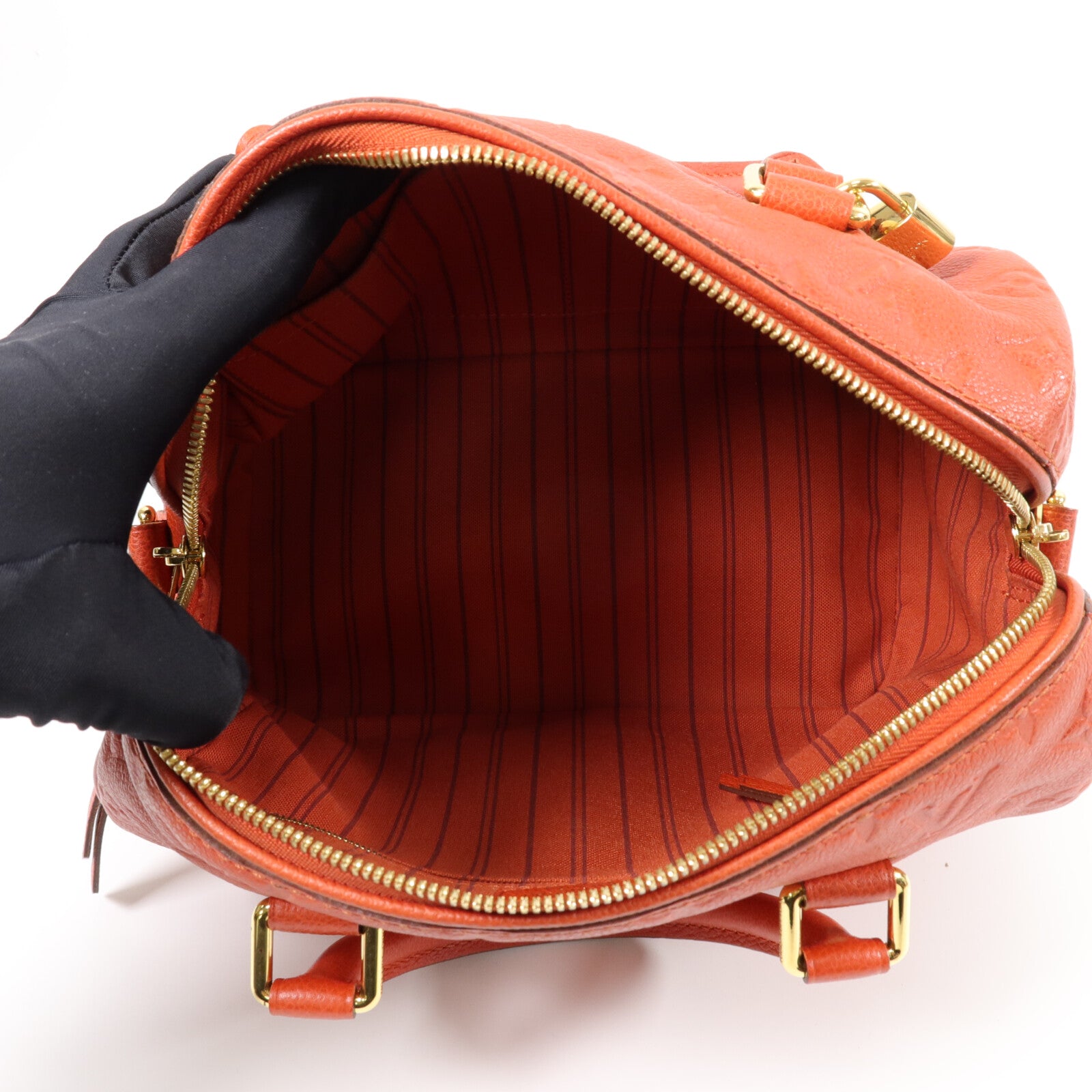 LOUIS VUITTON Monogram Empreinte Speedy 25 Bandouliere手挽肩背兩用袋