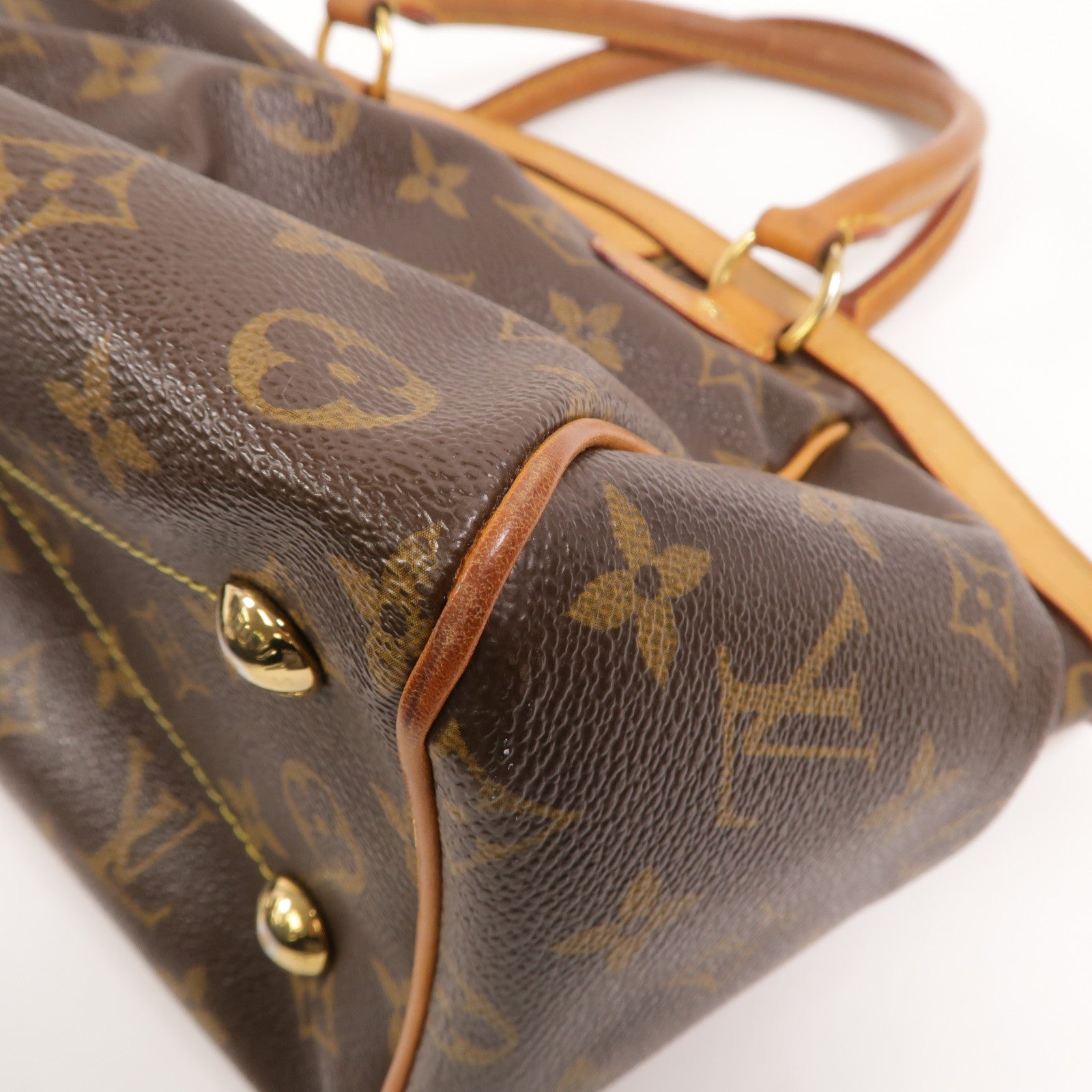 LOUIS VUITTON Monogram Tivoli PM手挽袋棕色