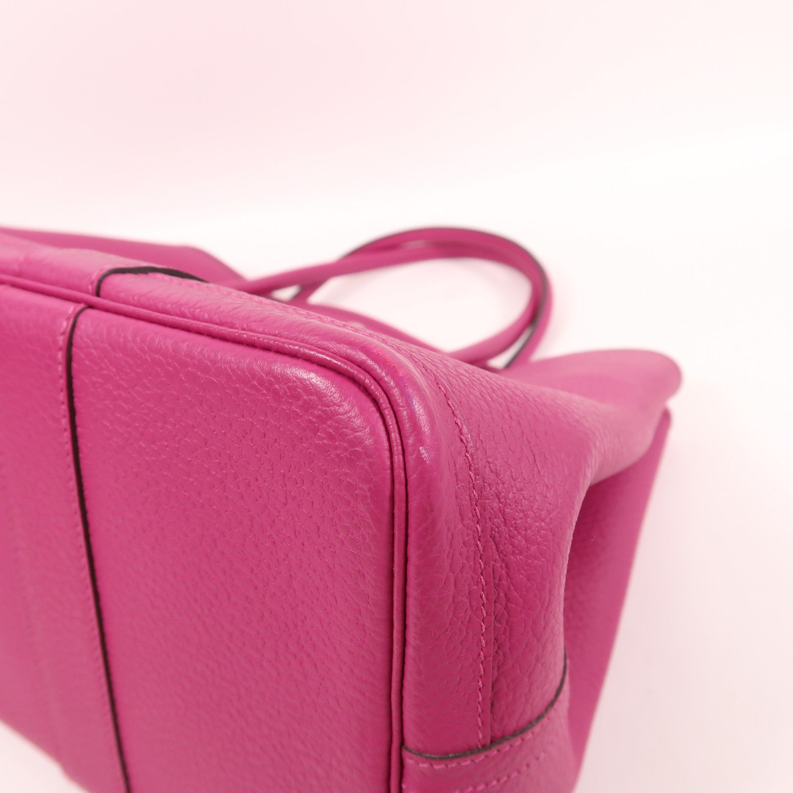 HERMES Negonda皮革Garden Party PM銀扣手挽袋