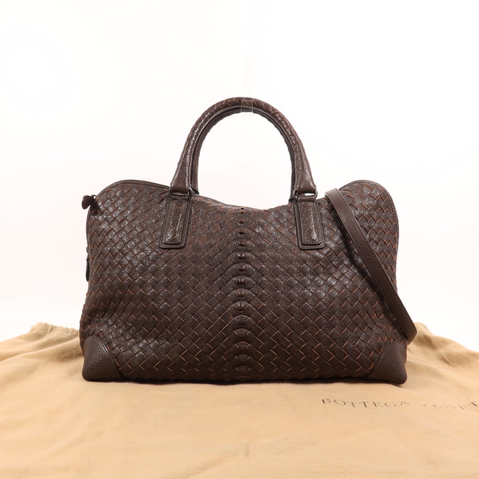BOTTEGA VENETA 【激減優惠】牛皮皮革2 Way Shoulder手挽肩背兩用袋