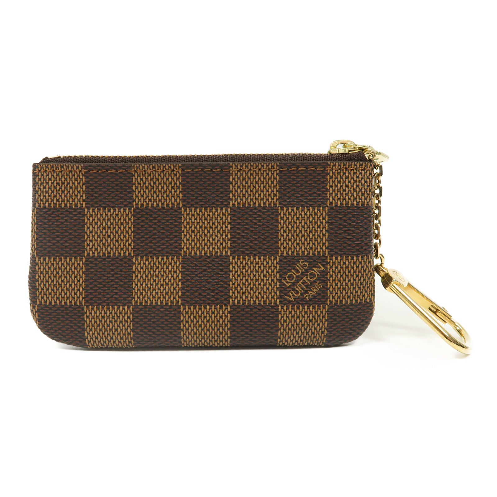 LOUIS VUITTON Damier Key & Coin Case金扣鑰匙零錢包啡色