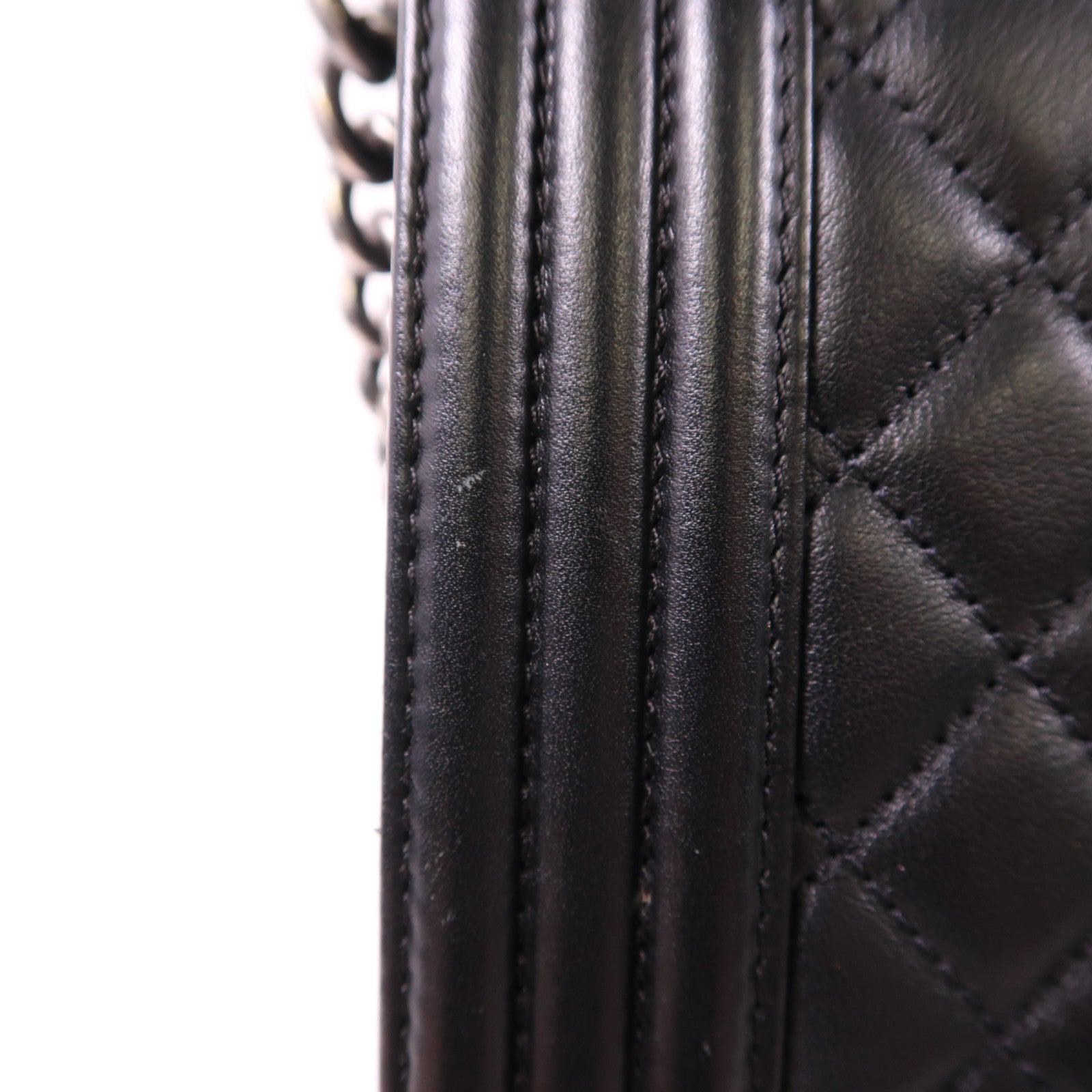 CHANEL 【激減優惠】羊皮皮革Boy 25鏈帶肩背袋