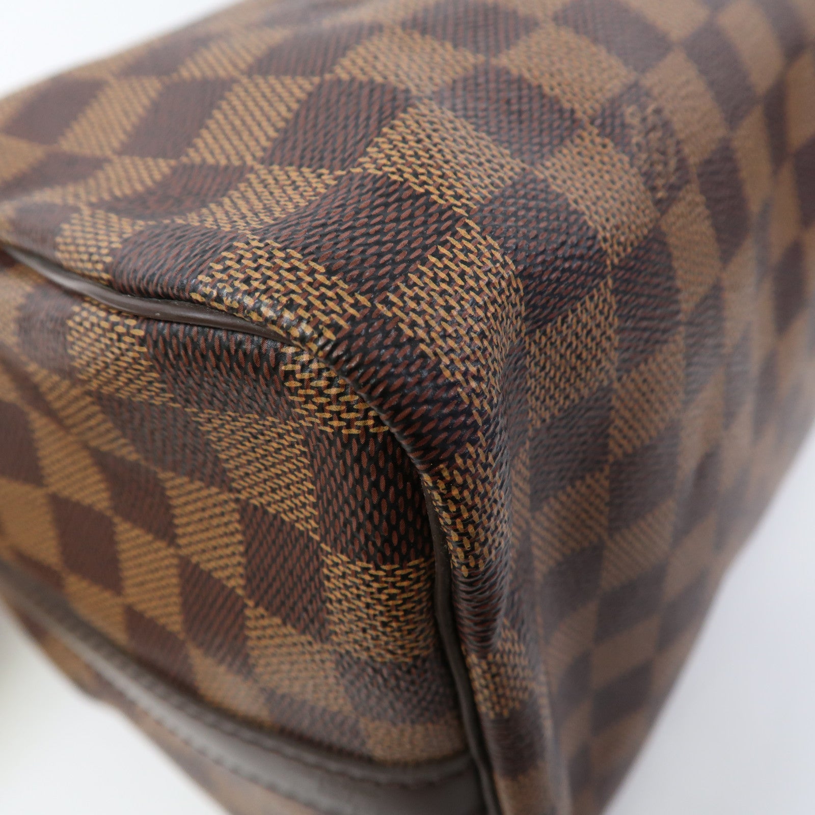 LOUIS VUITTON Damier Ebene Speedy Bandouliere 30金扣手挽肩背兩用袋啡色