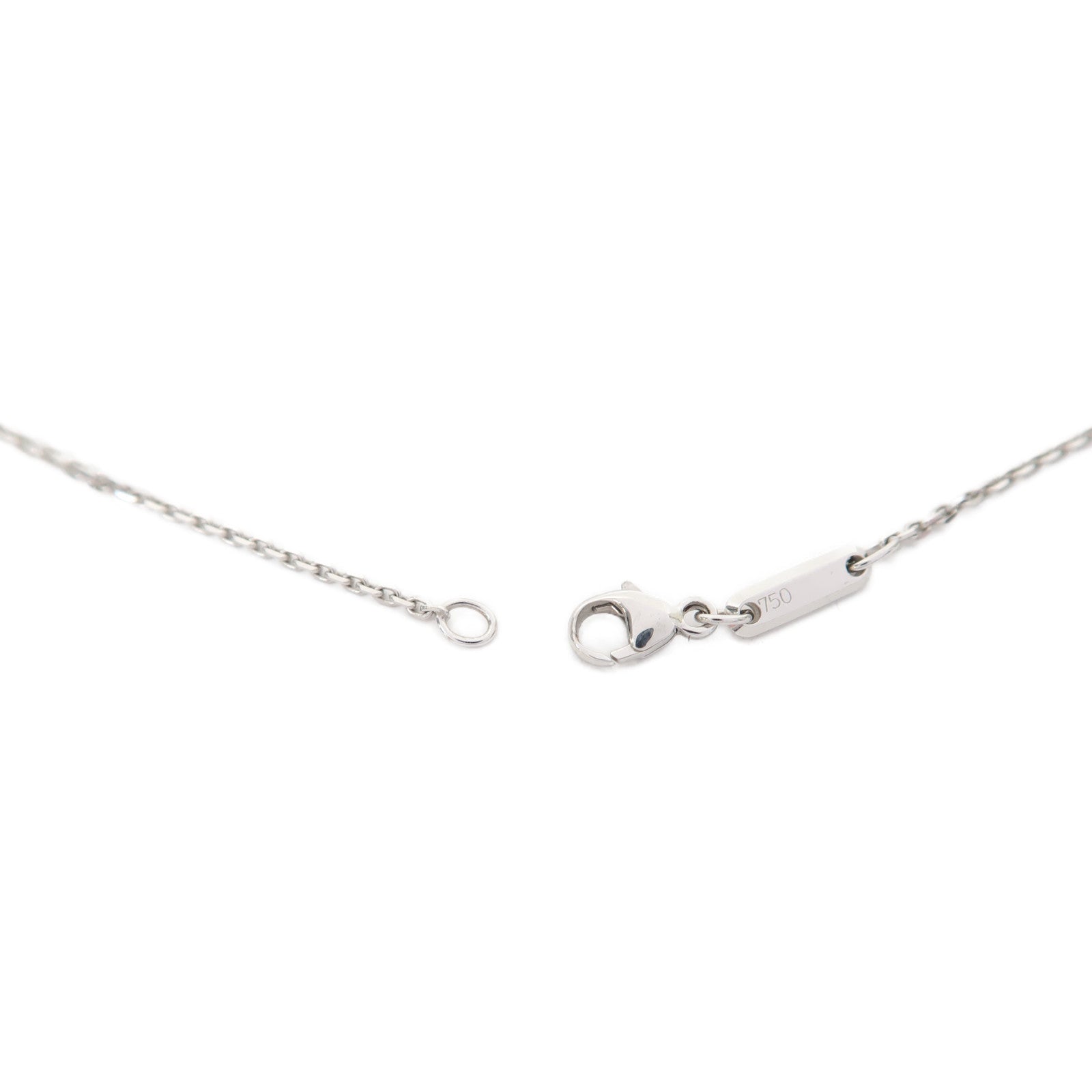 Chopard 18K白金Happy Diamond Necklace項鍊藍色