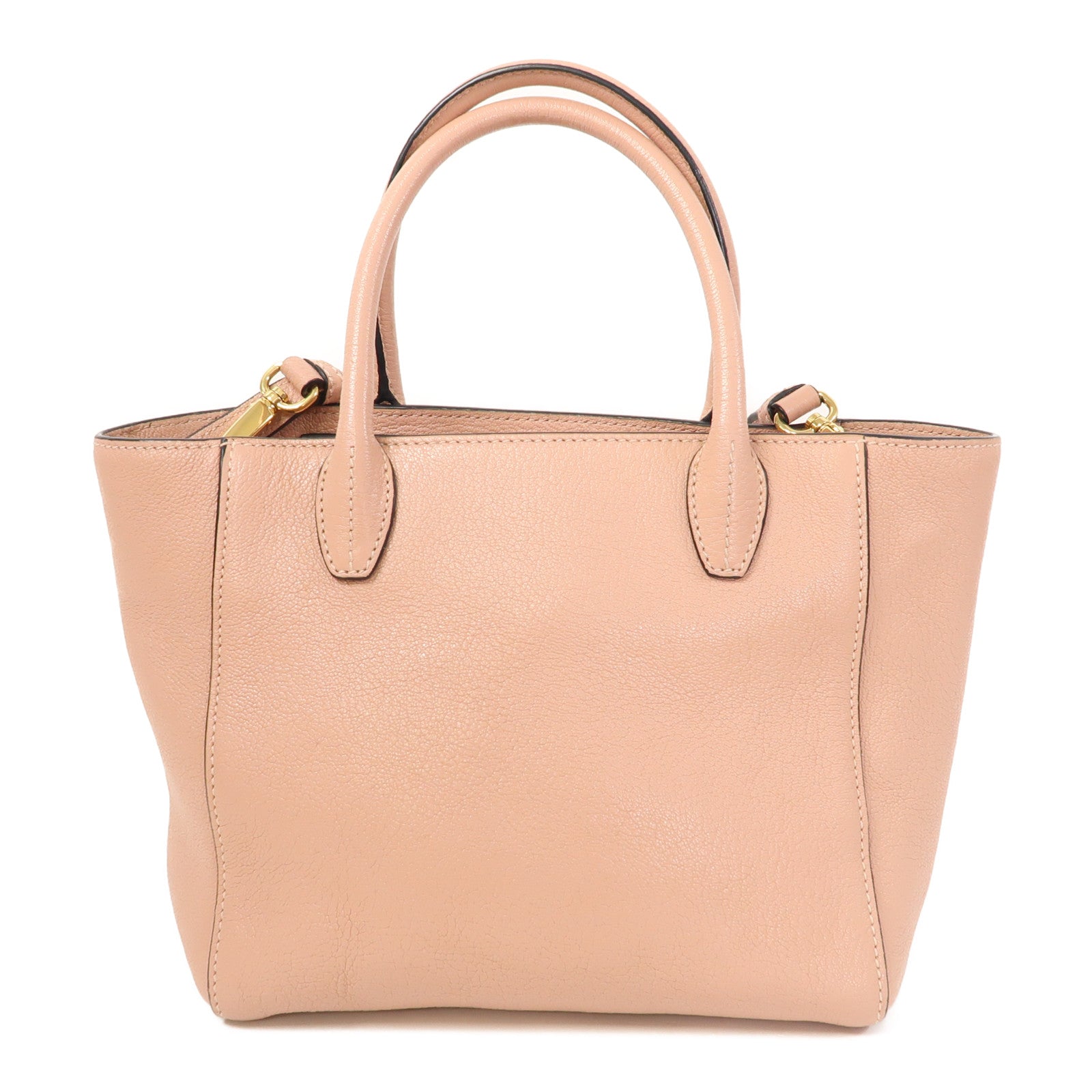 Miu Miu 牛皮皮革Shoulder Bag金扣手挽肩背兩用袋粉紅色