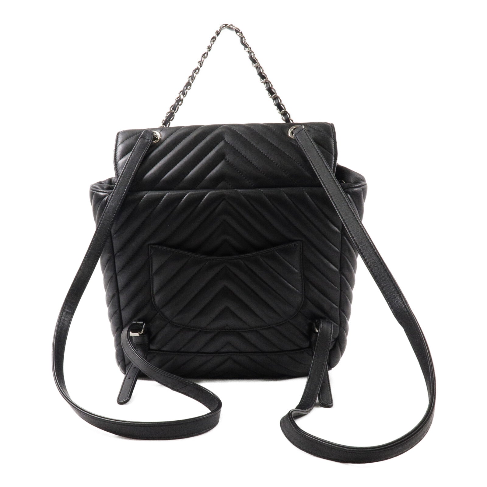 CHANEL 牛皮皮革Urban Spirit Backpack鏈帶背包