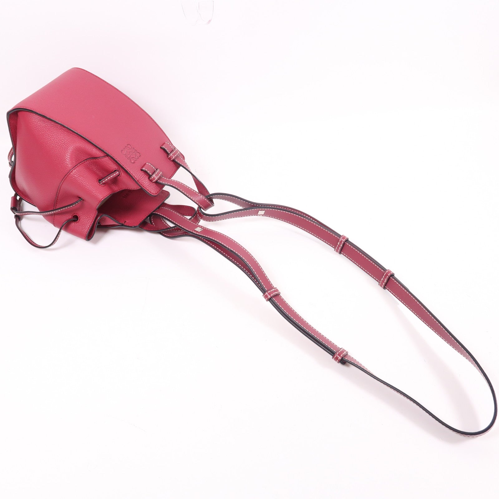 LOEWE 牛皮皮革Hammock DW Mini銀扣手挽肩背兩用袋