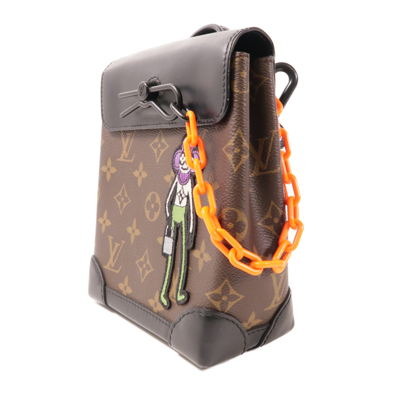 LOUIS VUITTON LV Steamer Nano Shoulder Bag M80327 Monogram Brown/Black