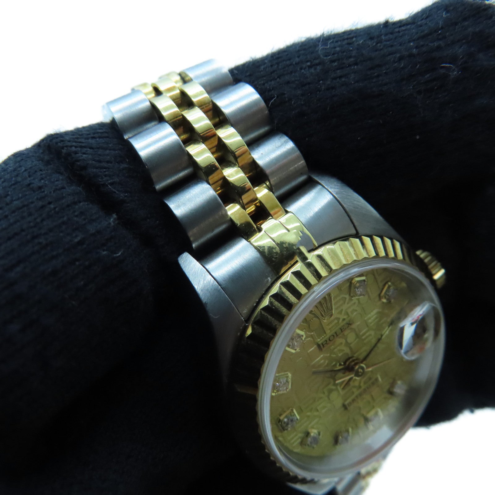 ROLEX Lady Datejust 26mm 18K黃金/不鏽鋼手錶自動機芯金色