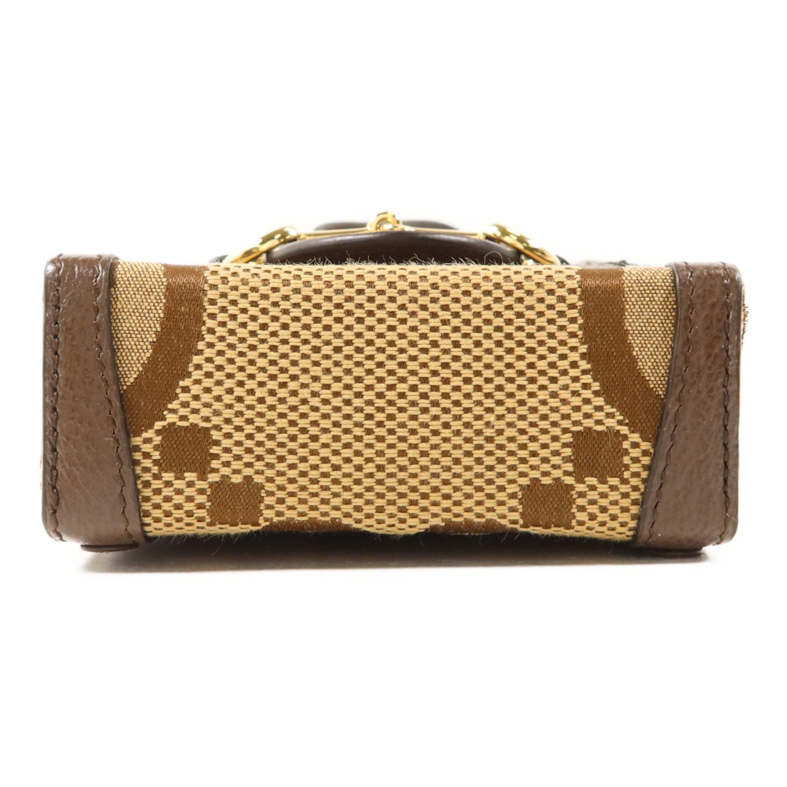 GUCCI 帆布1955 Horsebit Mini Shoulder Bag金扣肩背袋