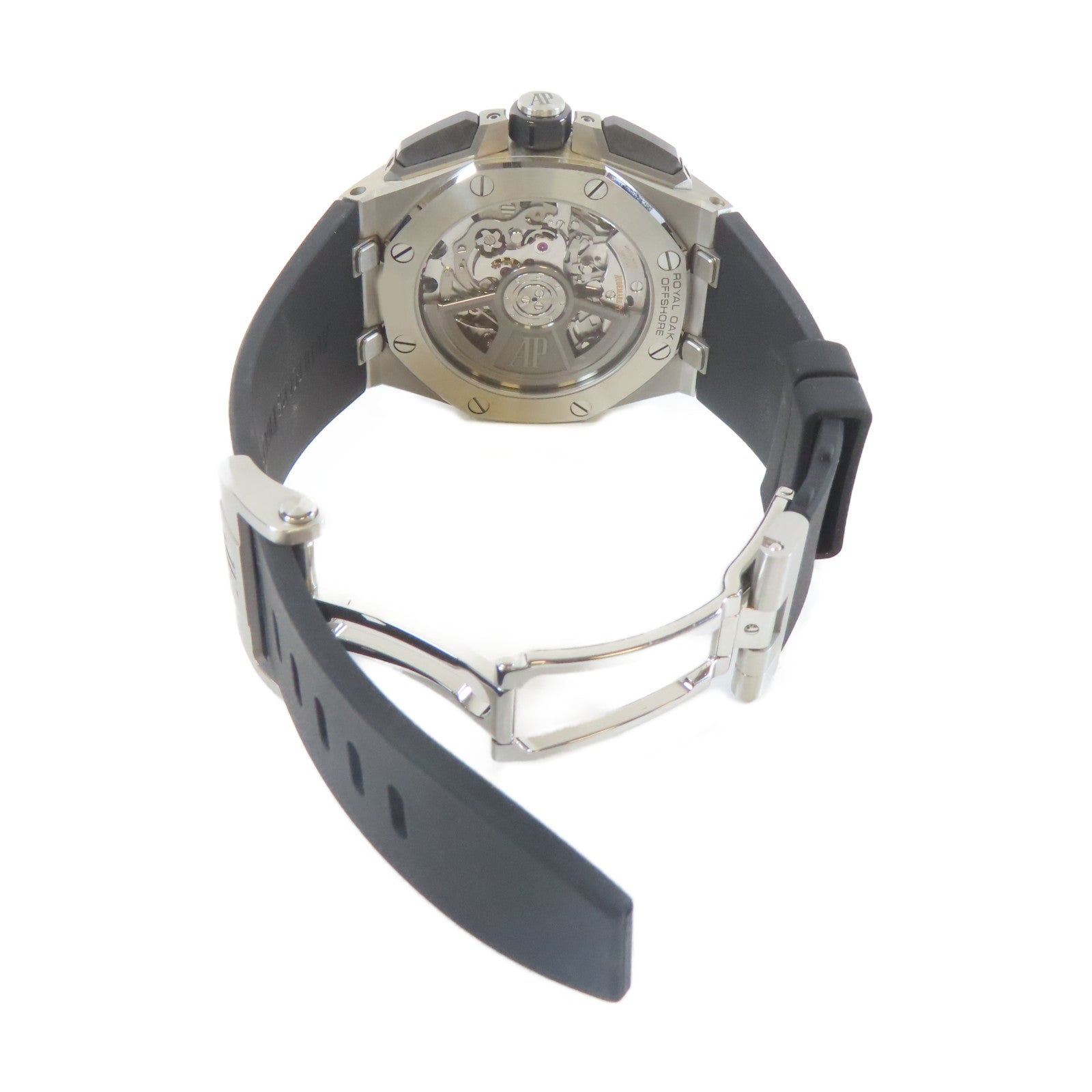 AUDEMARS PIGUET 金屬/橡膠/皮革Royal Oak Offshore手錶黑色#16cm