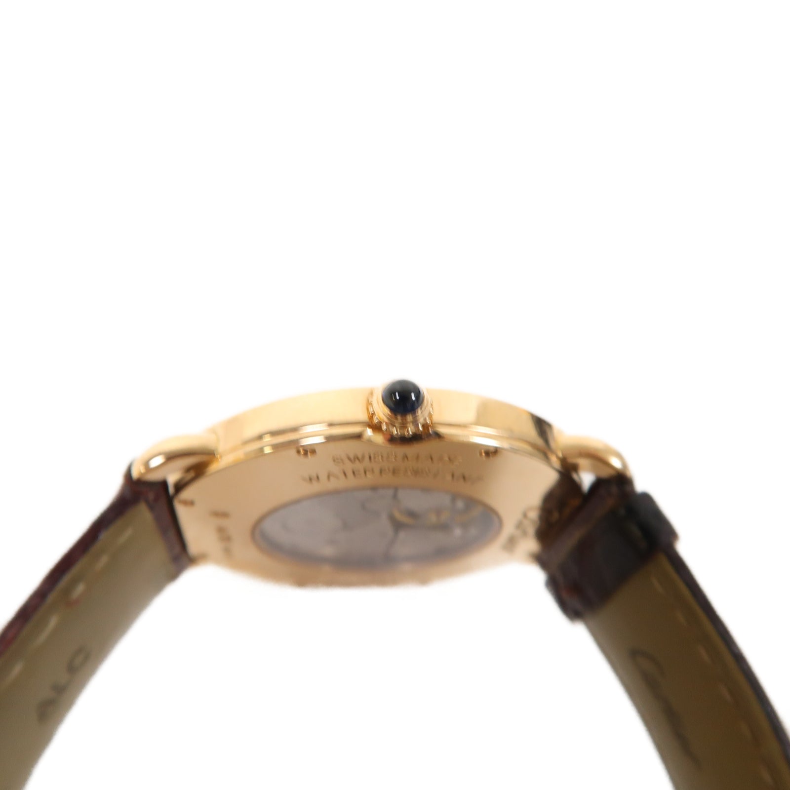 CARTIER Ronde Louis Cartier 18K玫瑰金手錶手動機芯白色