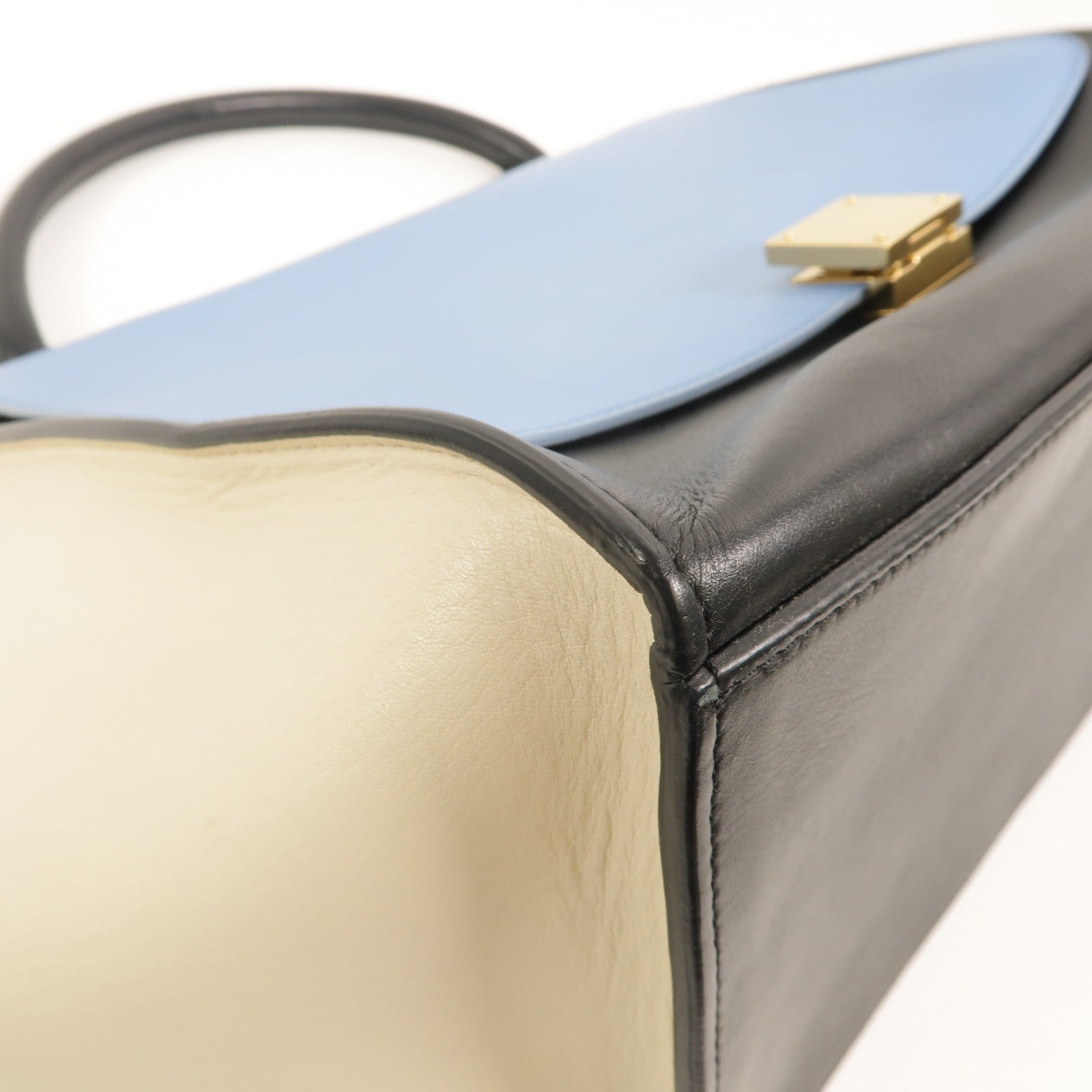 CELINE 牛皮皮革Trapeze手挽肩背兩用袋