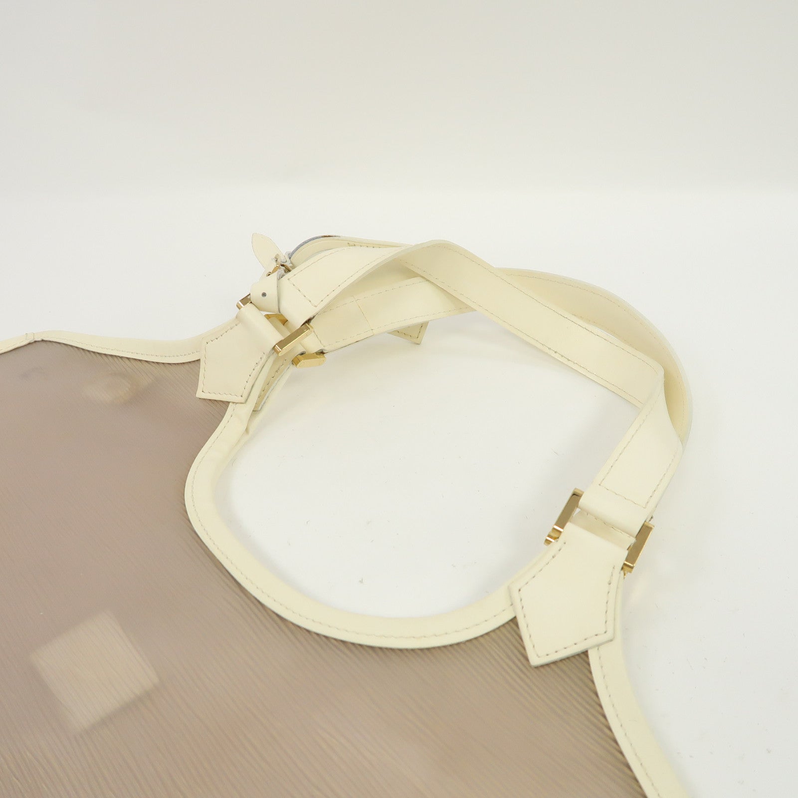 LOUIS VUITTON (PRICE DOWN) LV GHW Plage Bahia Shoulder Bag M92153 Epi Brown/White