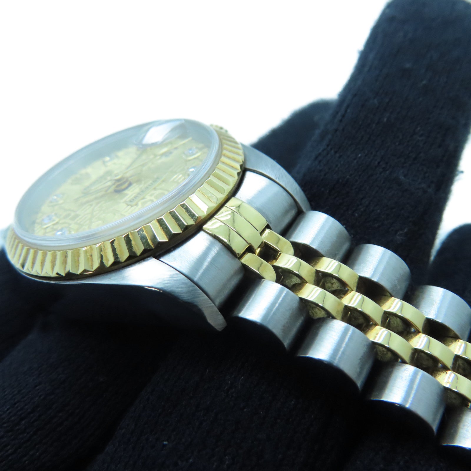 ROLEX Lady Datejust 26mm 18K黃金/不鏽鋼手錶自動機芯金色