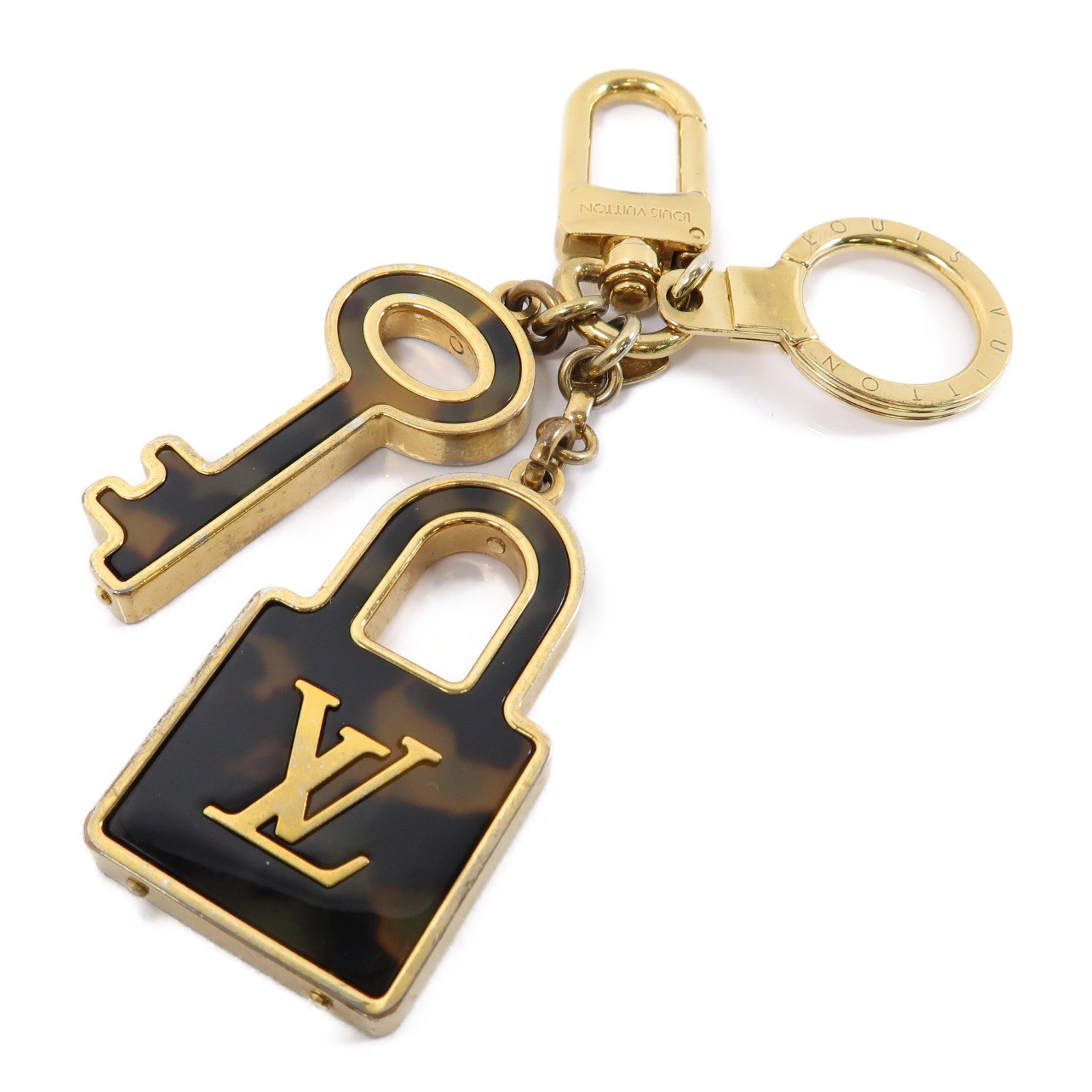 LOUIS VUITTON PVC/金屬Porte Cles鎖匙扣棕色/金色 – Brand Off Hong Kong Online Store