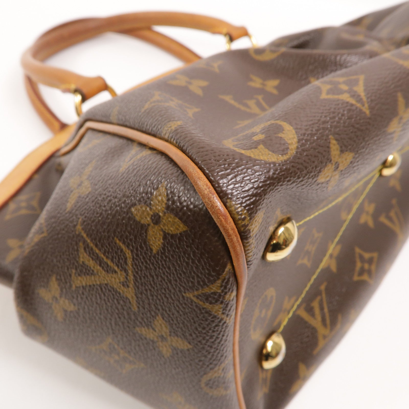 LOUIS VUITTON Monogram Tivoli PM手挽袋棕色