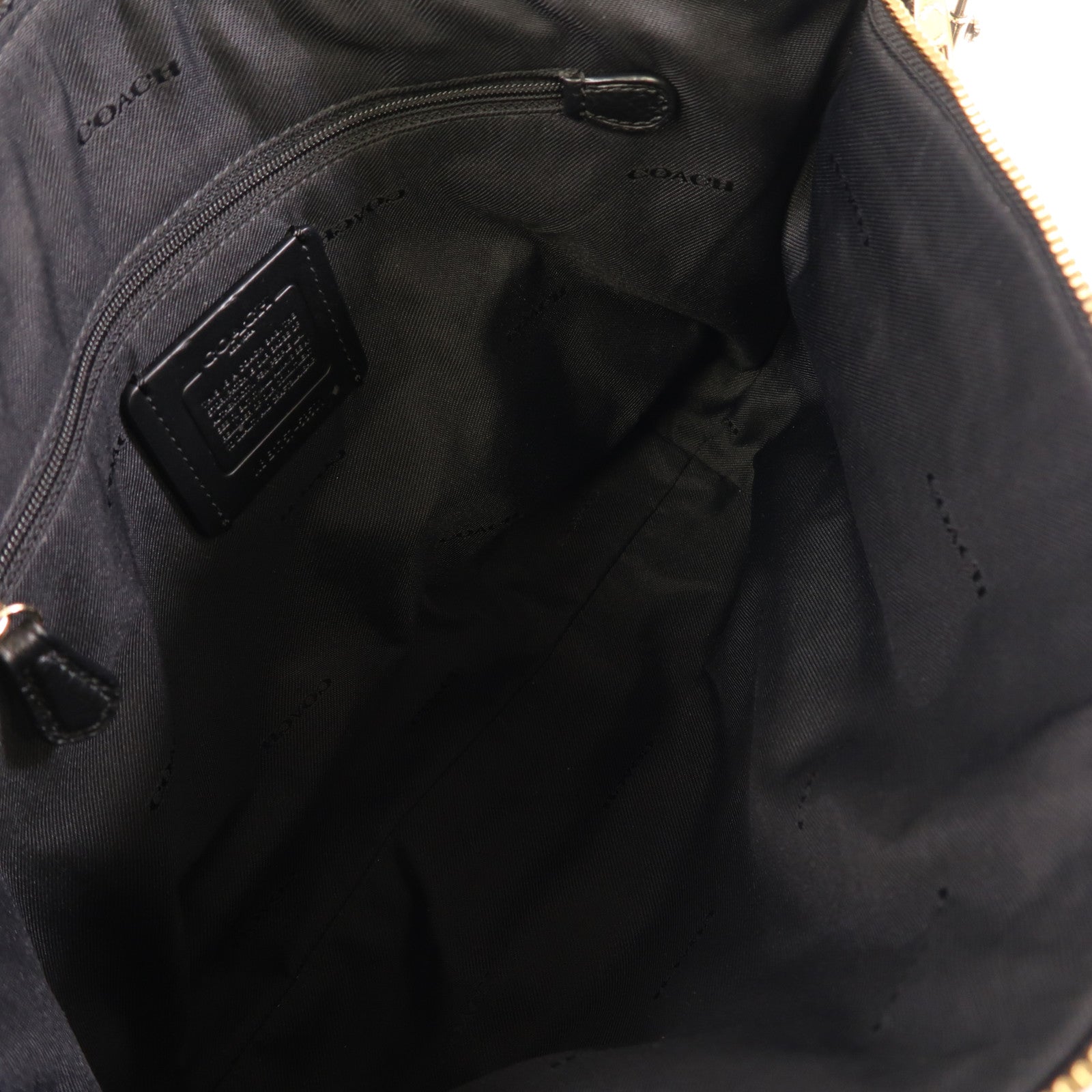 COACH 牛皮皮革2 Way Shoulder銀扣手挽肩背兩用袋