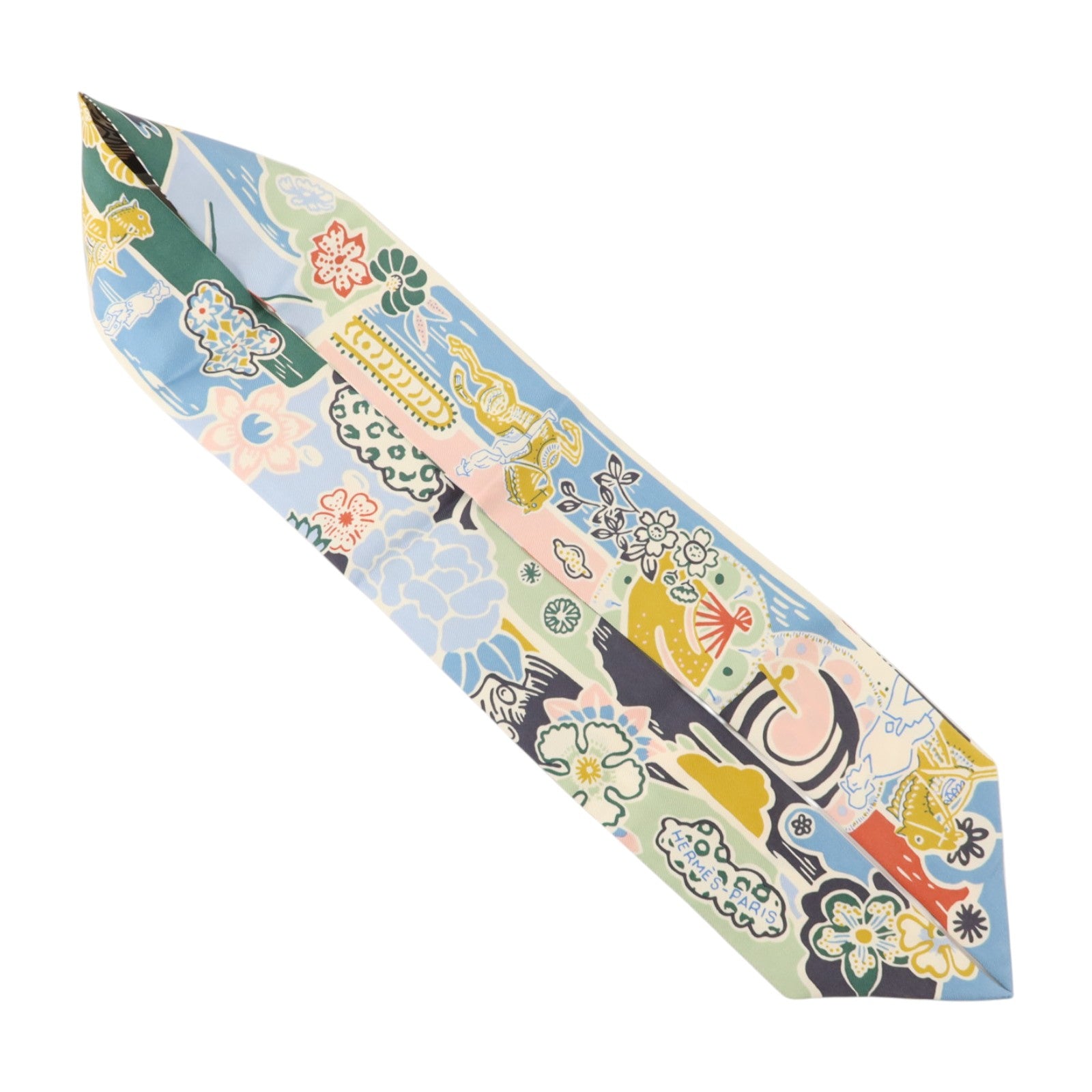 HERMES 絲質Twilly絲巾