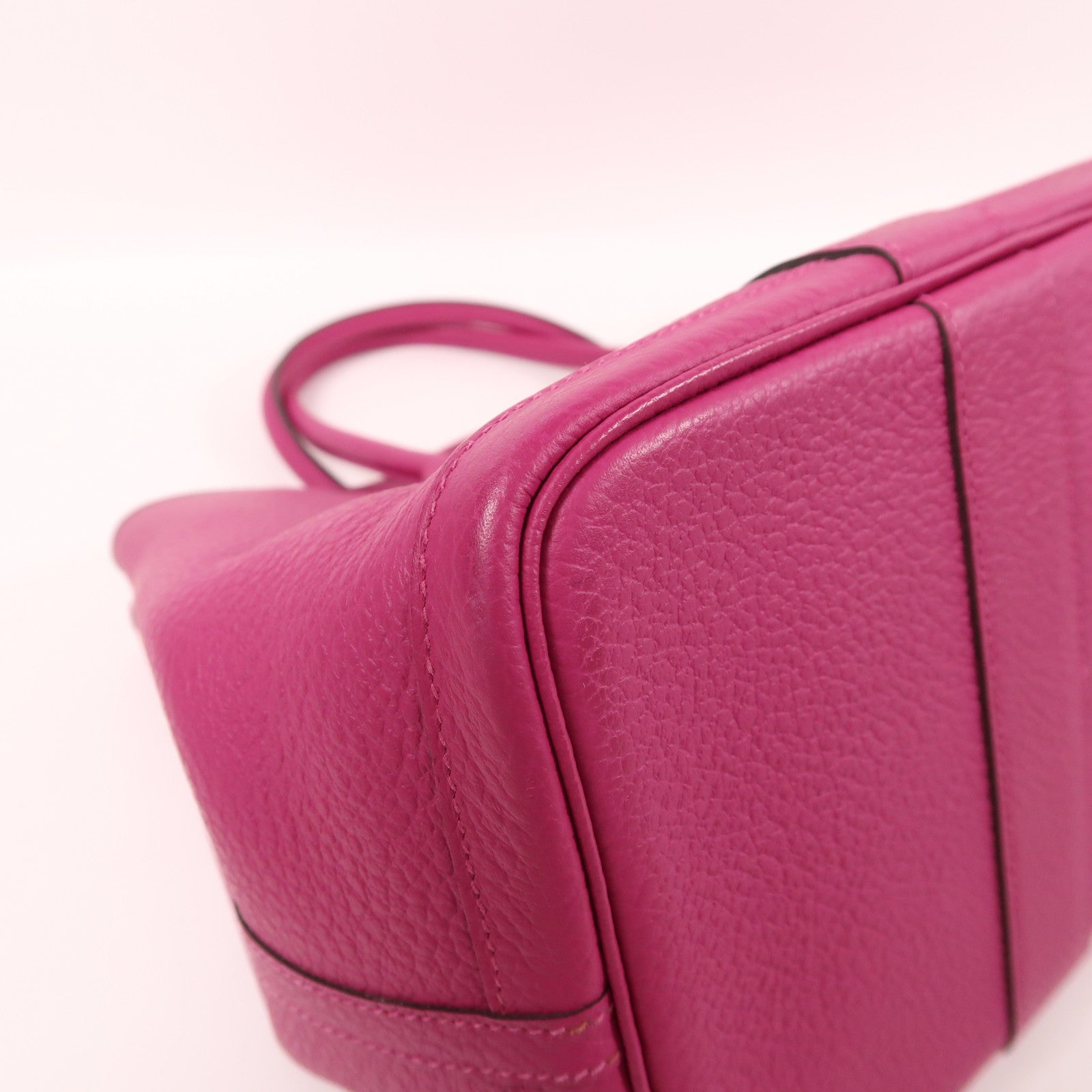 HERMES Negonda皮革Garden Party PM銀扣手挽袋