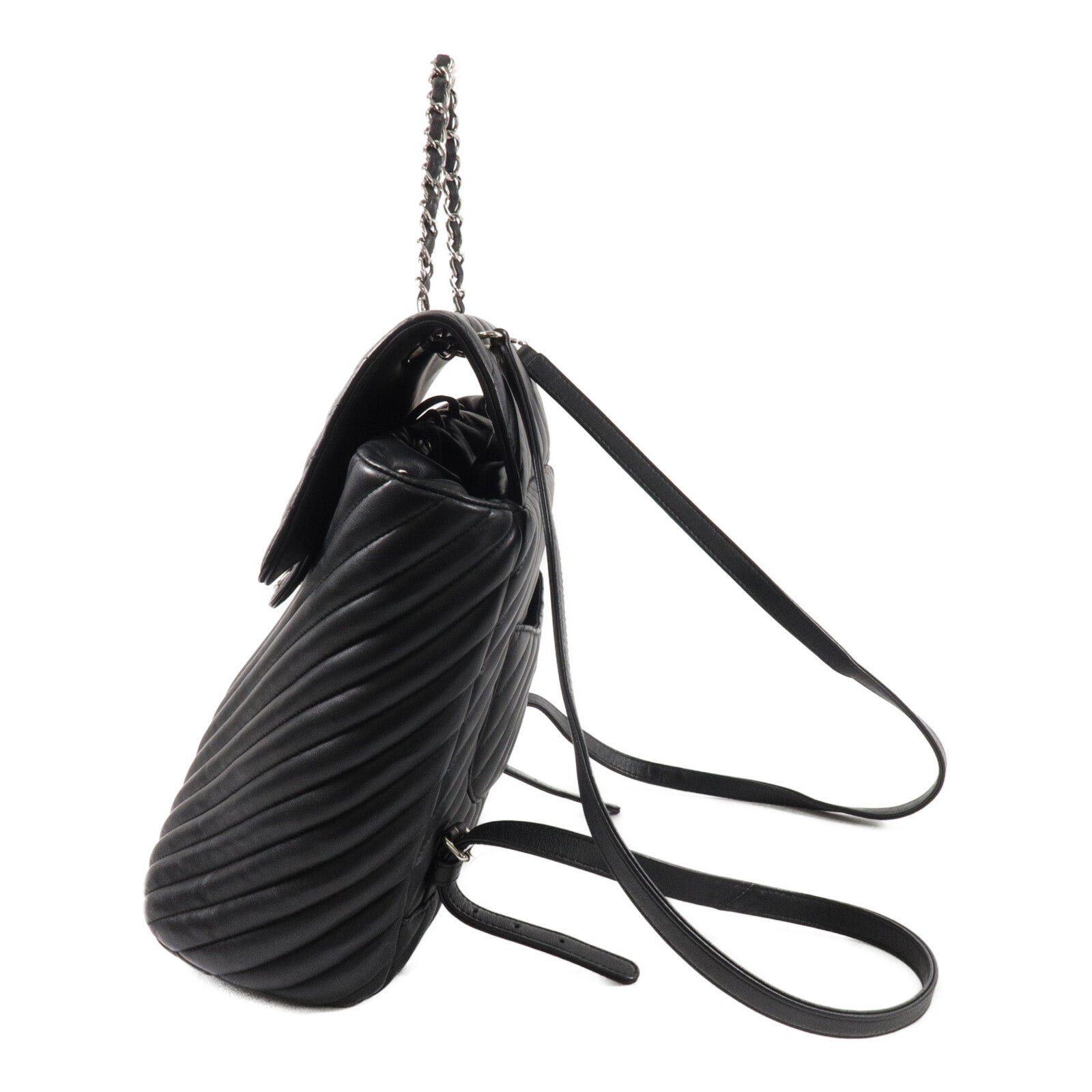 CHANEL 牛皮皮革Urban Spirit Backpack鏈帶背包