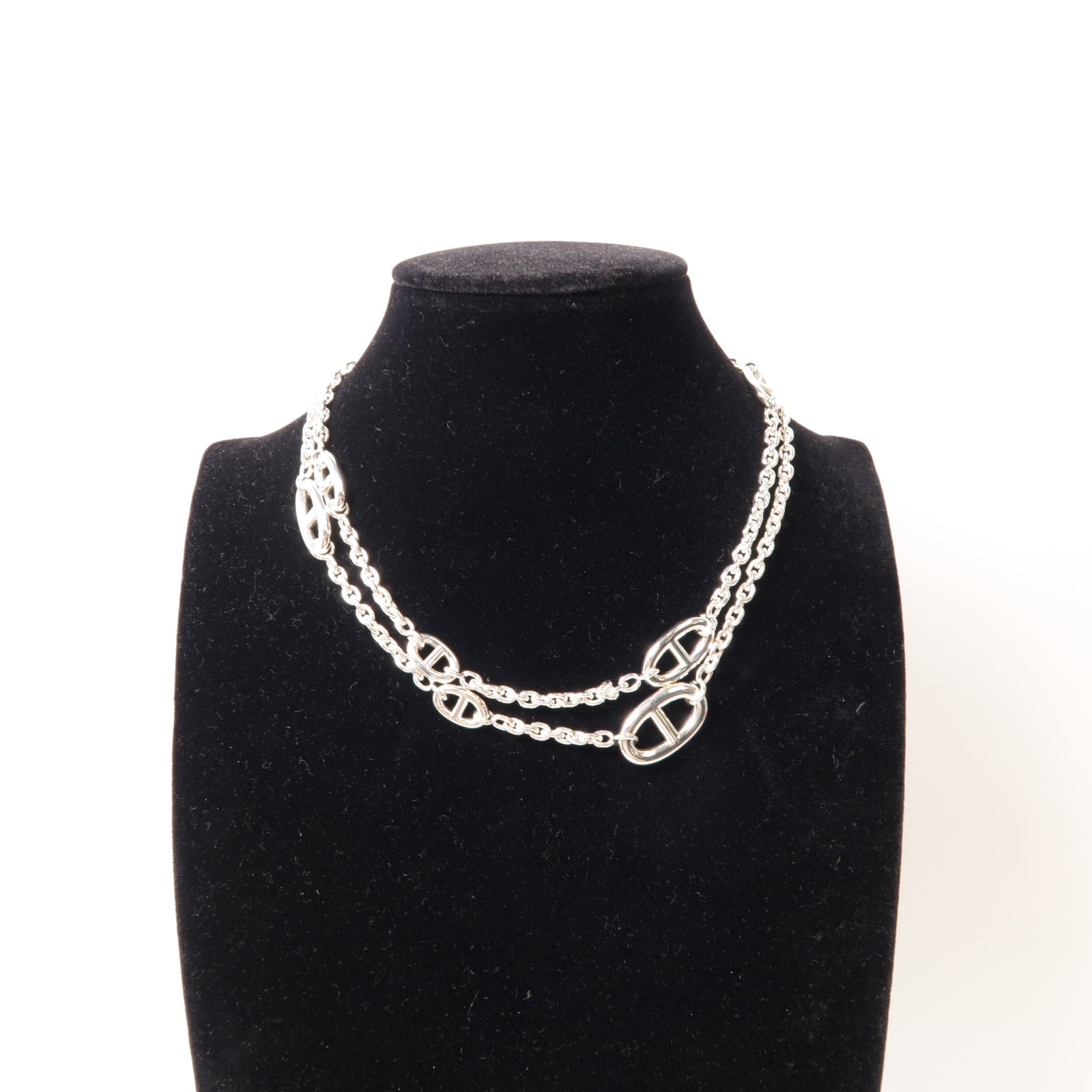 HERMES 925純銀Farandole Long Necklace 80項鍊