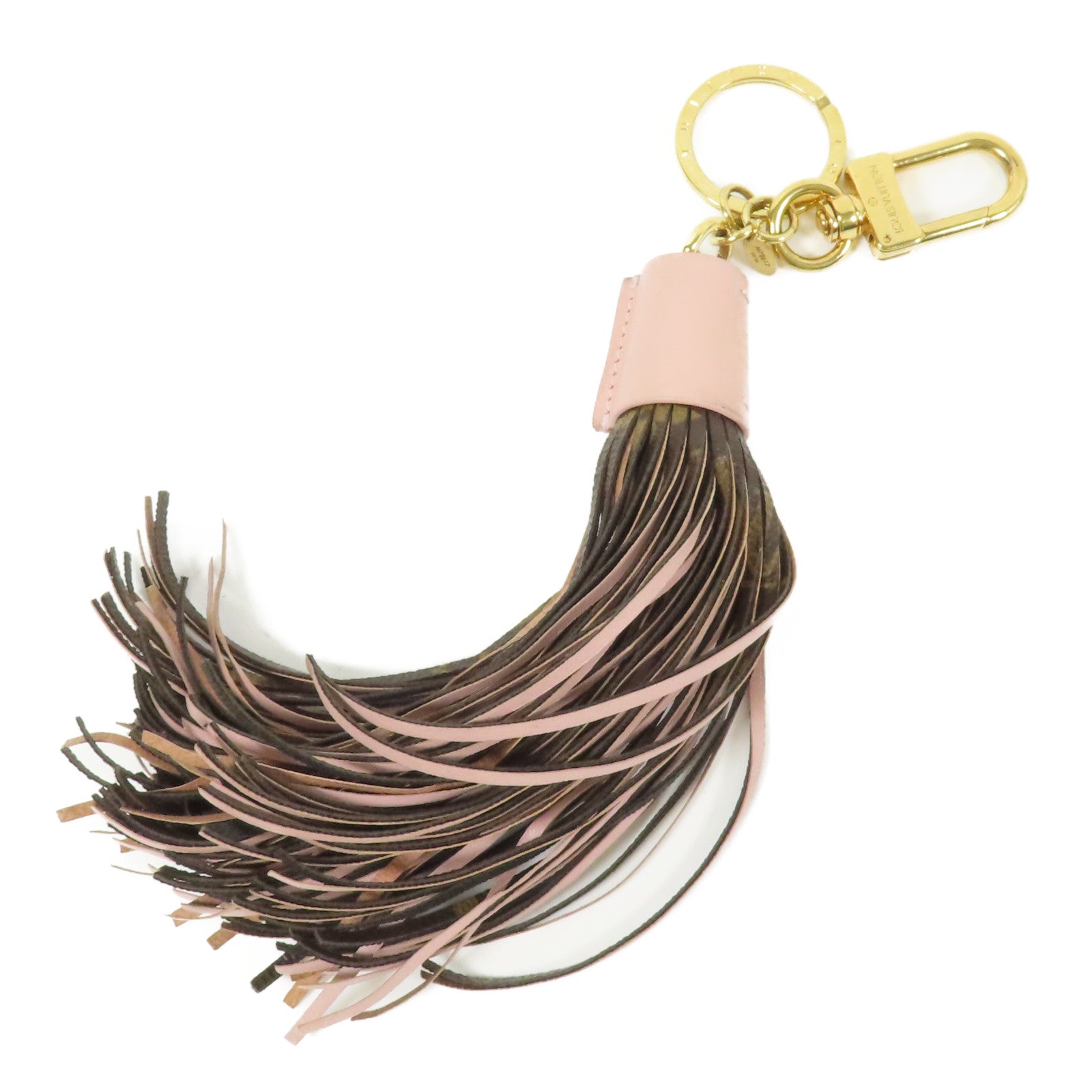 LOUIS VUITTON Monogram Tassel Bag Charm金扣掛飾