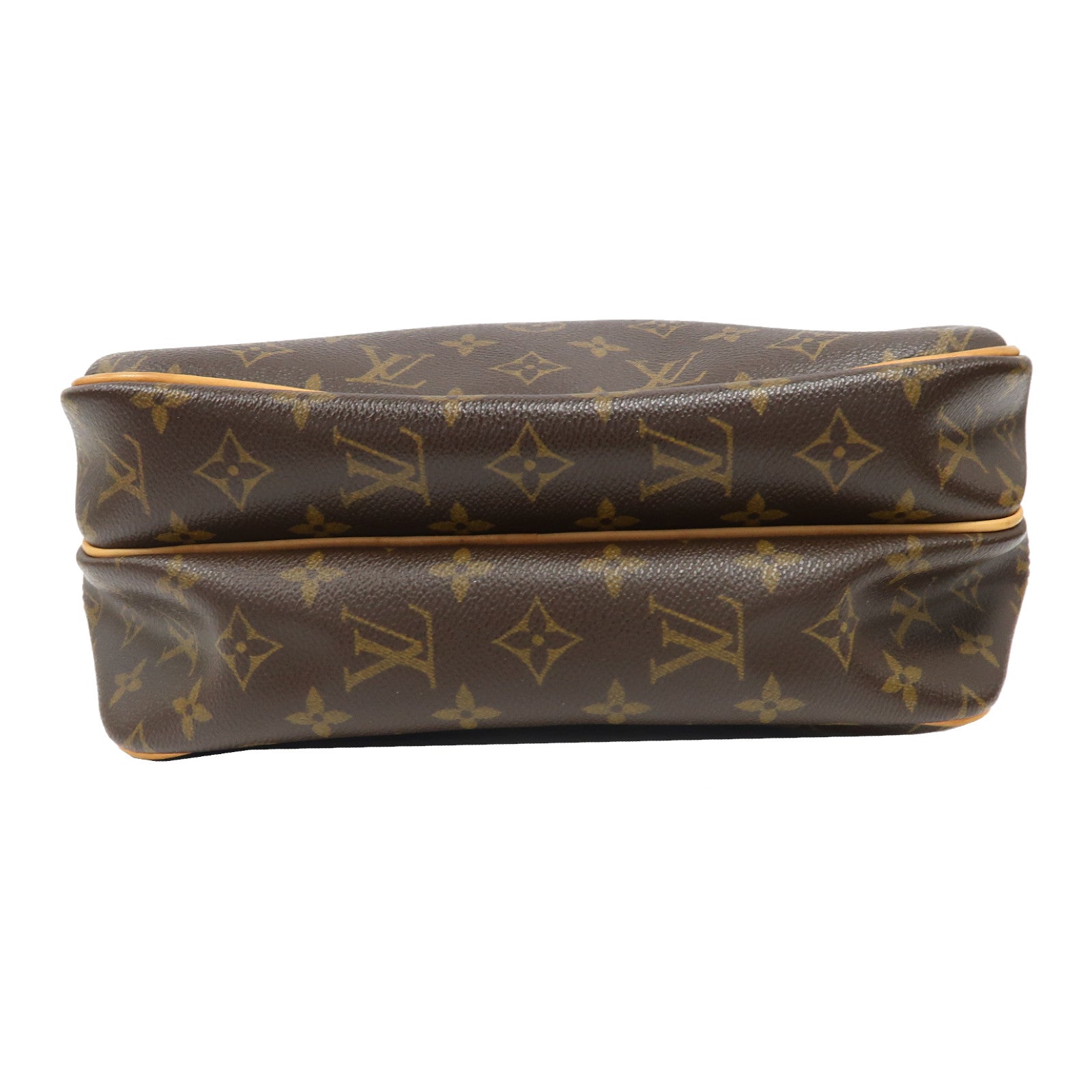 LOUIS VUITTON Monogram Reporter PM金扣肩背袋啡色