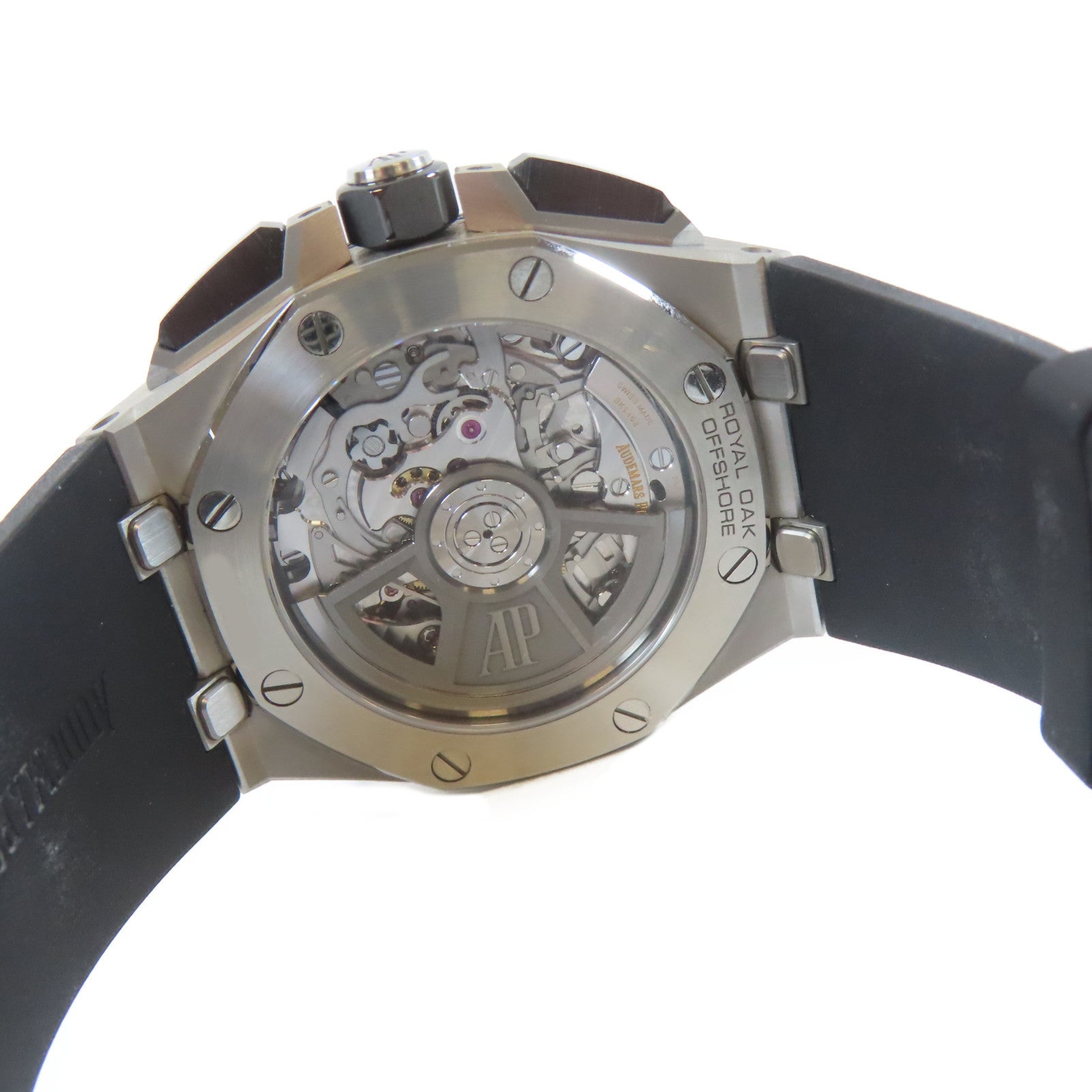 AUDEMARS PIGUET 金屬/橡膠/皮革Royal Oak Offshore手錶黑色#16cm