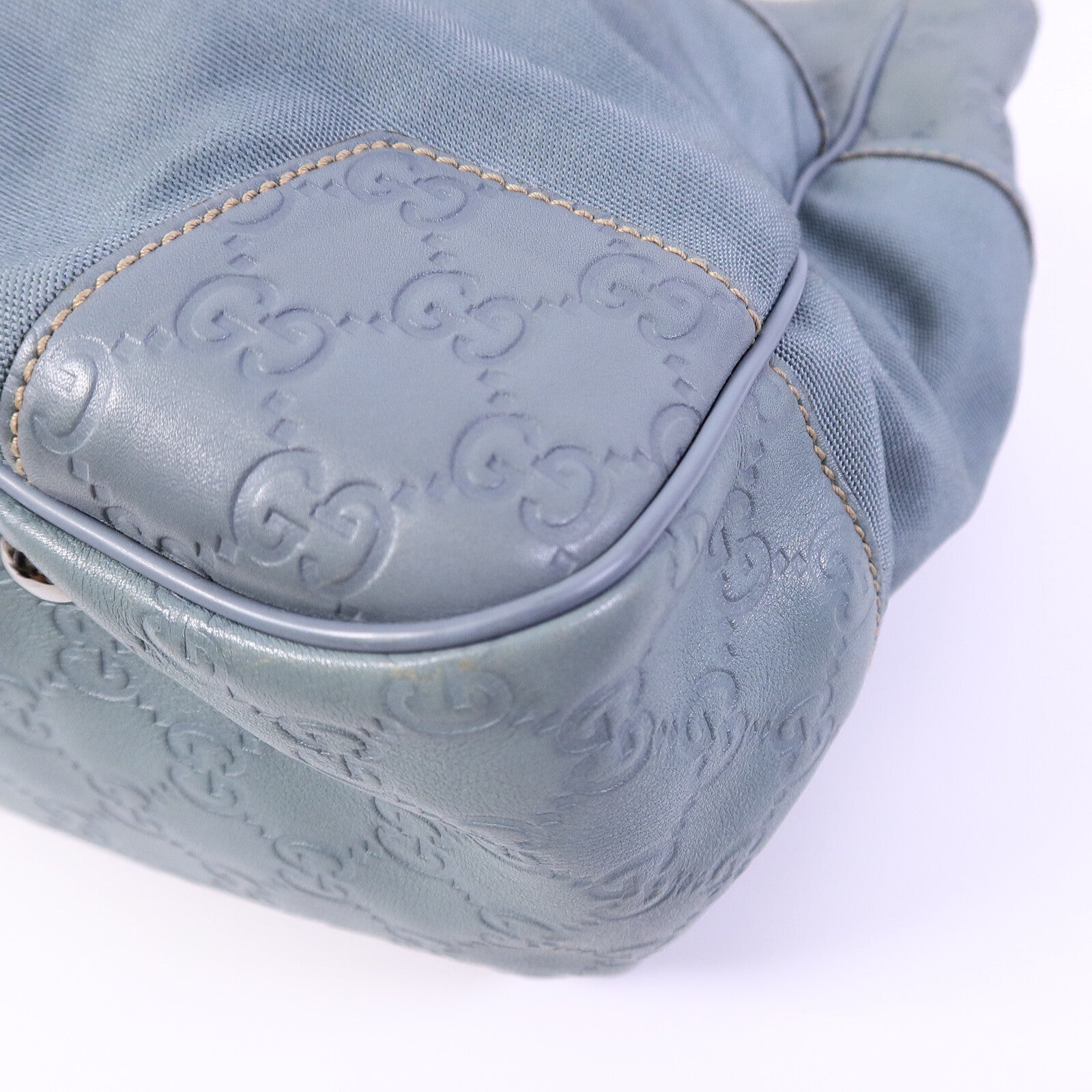 GUCCI 帆布/牛皮皮革Tote Bag手挽袋