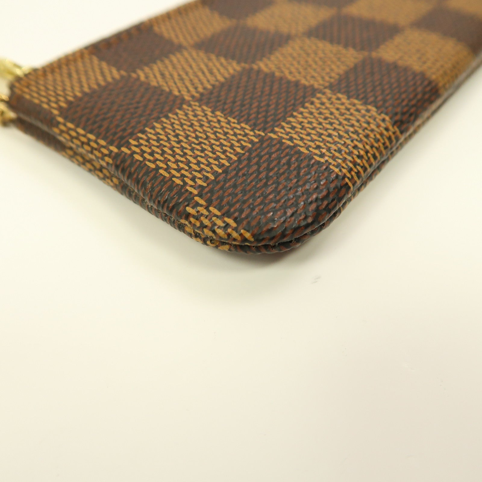 LOUIS VUITTON Damier Key & Coin Case金扣鑰匙零錢包啡色