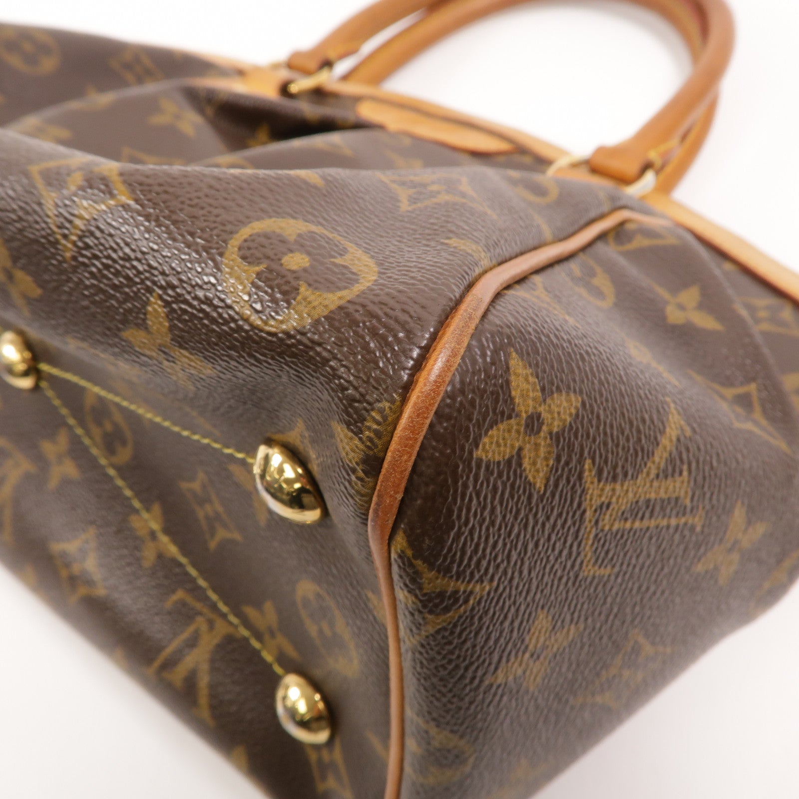LOUIS VUITTON Monogram Tivoli PM手挽袋棕色