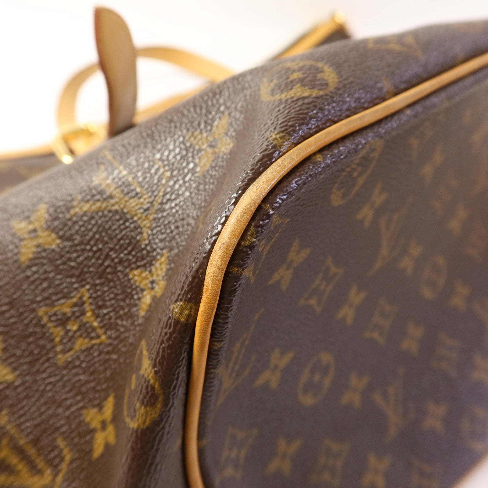 LOUIS VUITTON Monogram Palermo GM金扣手挽肩背兩用袋棕色