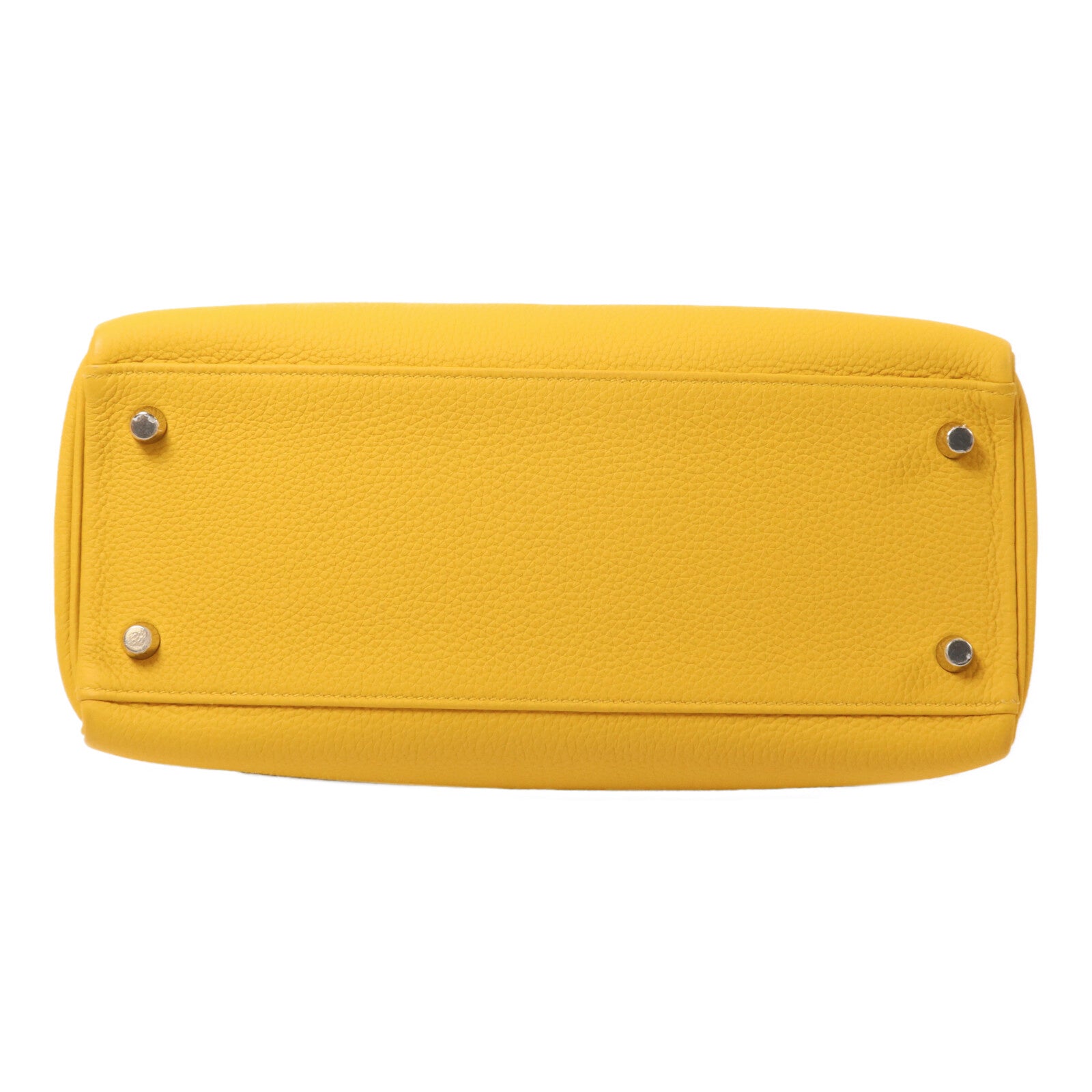 HERMES Togo皮革Kelly II 28手挽肩背兩用袋Jaune Ambre
