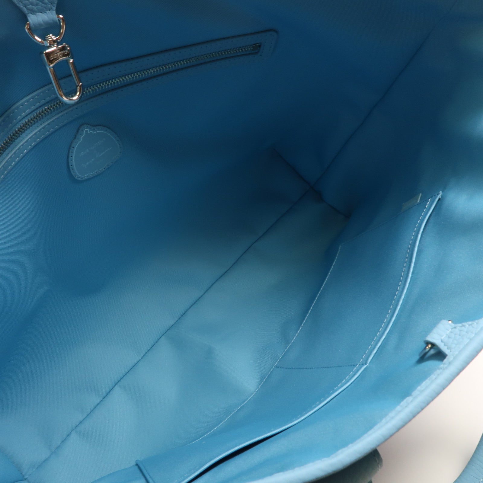 LOUIS VUITTON LV SHW LVxYK Weekend Tote 2 Way Shoulder Bag M21717 Embossed Blue