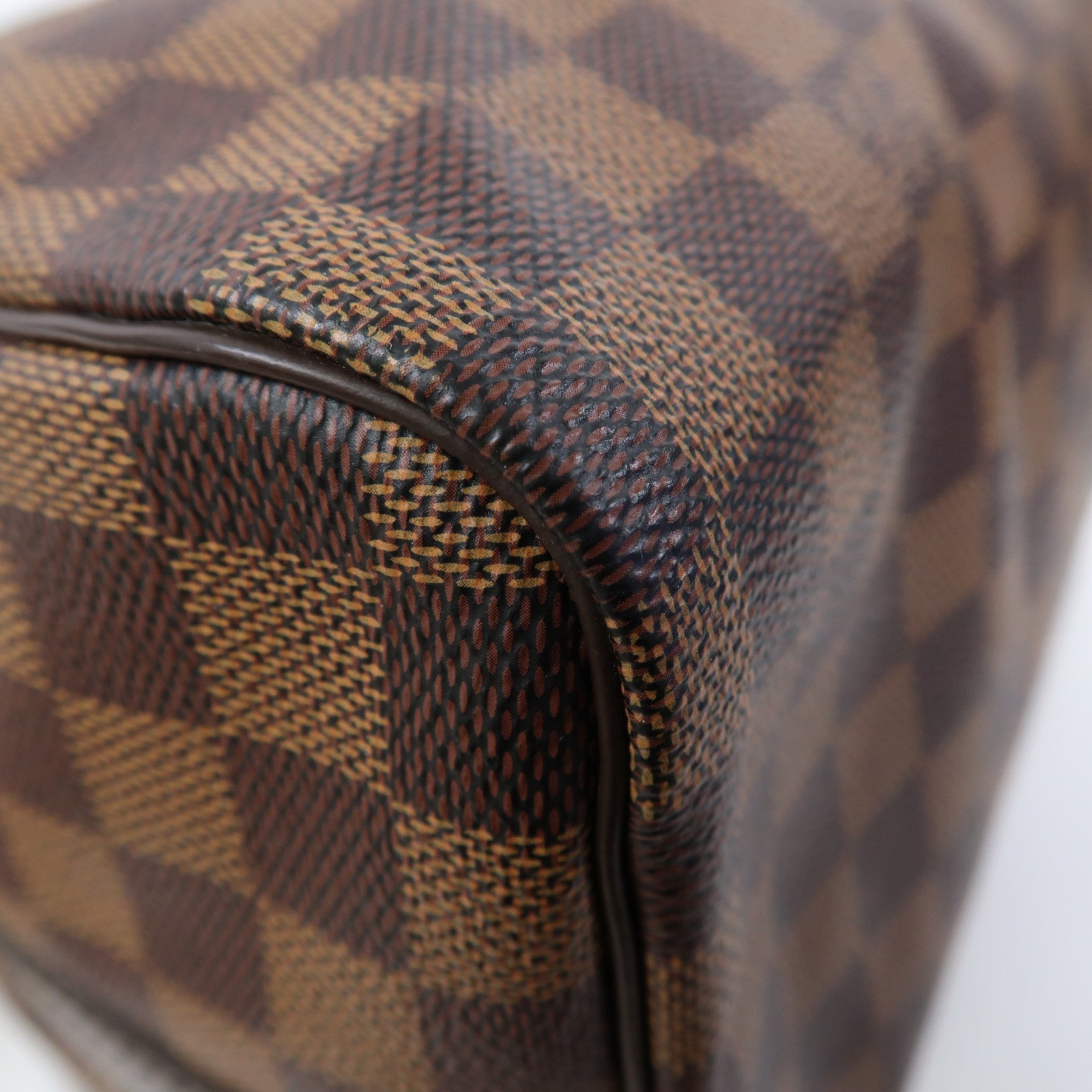 LOUIS VUITTON Damier Ebene Speedy Bandouliere 30金扣手挽肩背兩用袋啡色