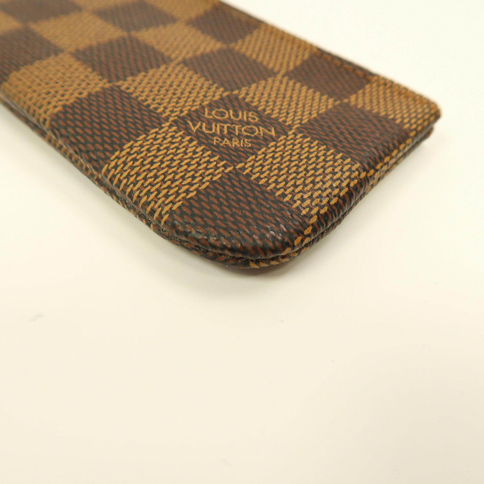 LOUIS VUITTON Damier Key & Coin Case金扣鑰匙零錢包啡色