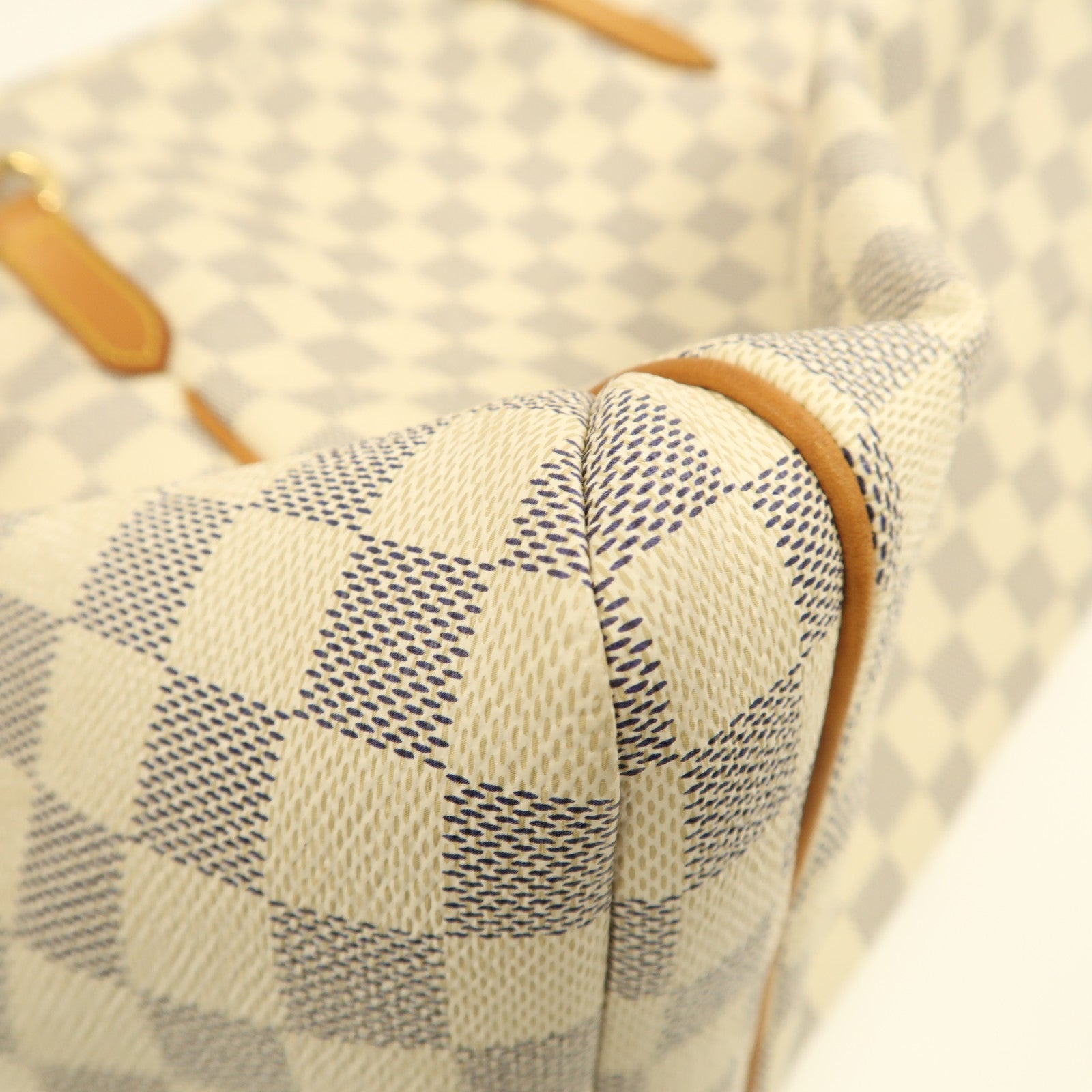 LOUIS VUITTON Damier Azur Totally MM銀扣肩背袋白色