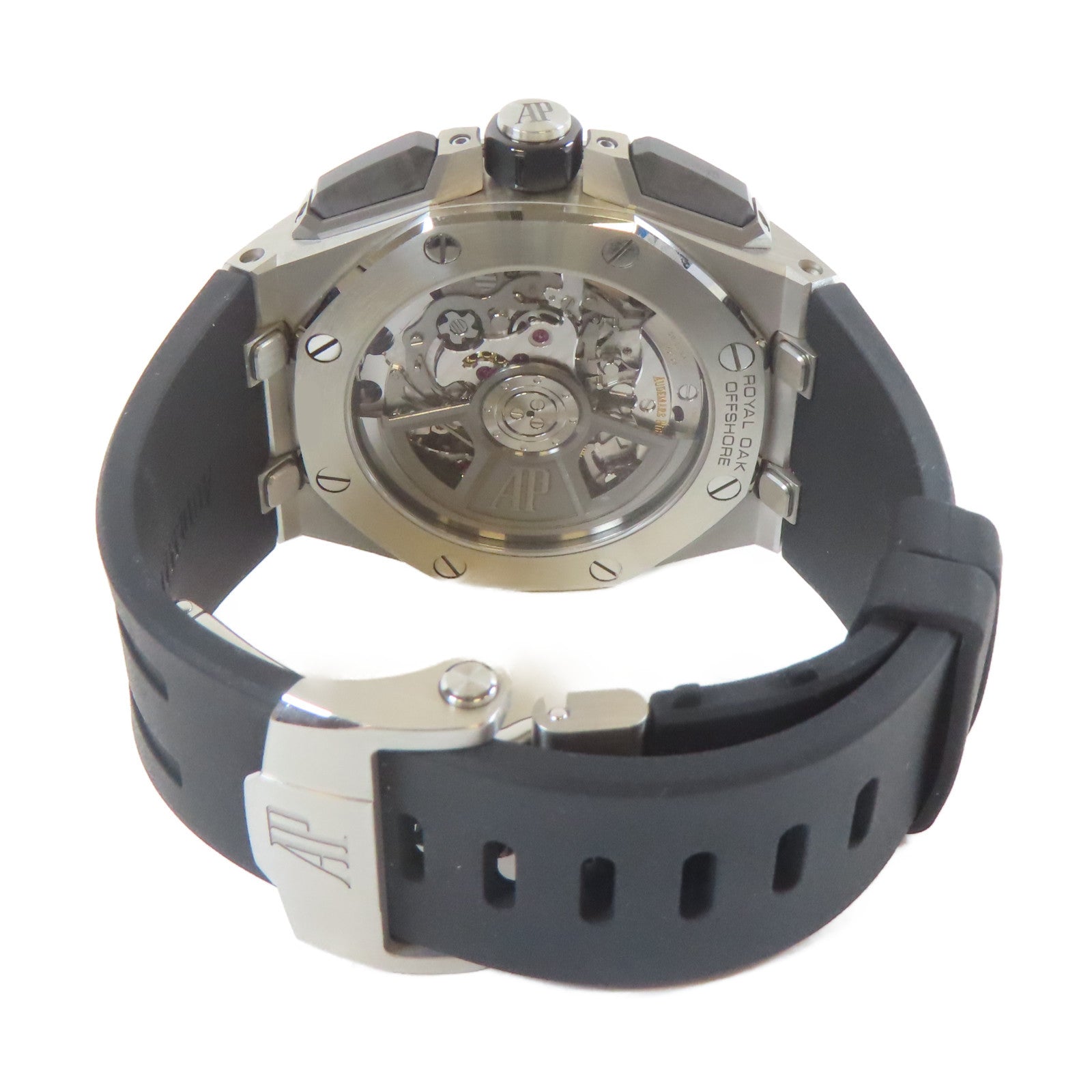 AUDEMARS PIGUET 金屬/橡膠/皮革Royal Oak Offshore手錶黑色#16cm