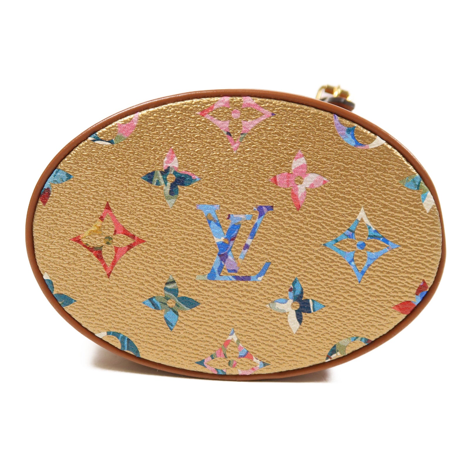 LOUIS VUITTON Floral Monogram Garden Nano Bucket金扣手挽肩背兩用袋