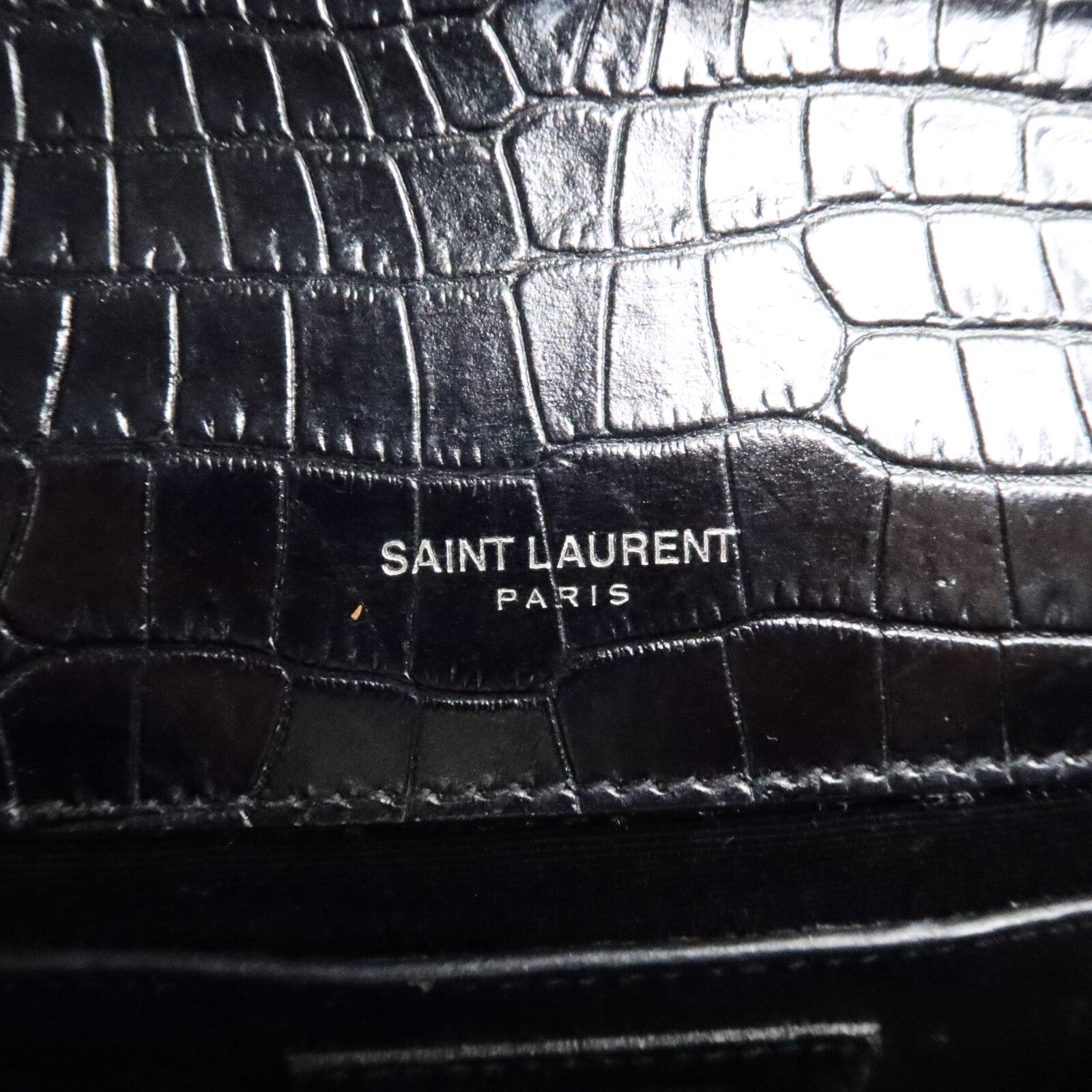 YVES SAINT LAURENT 牛皮皮革Kate Small鏈帶肩背袋