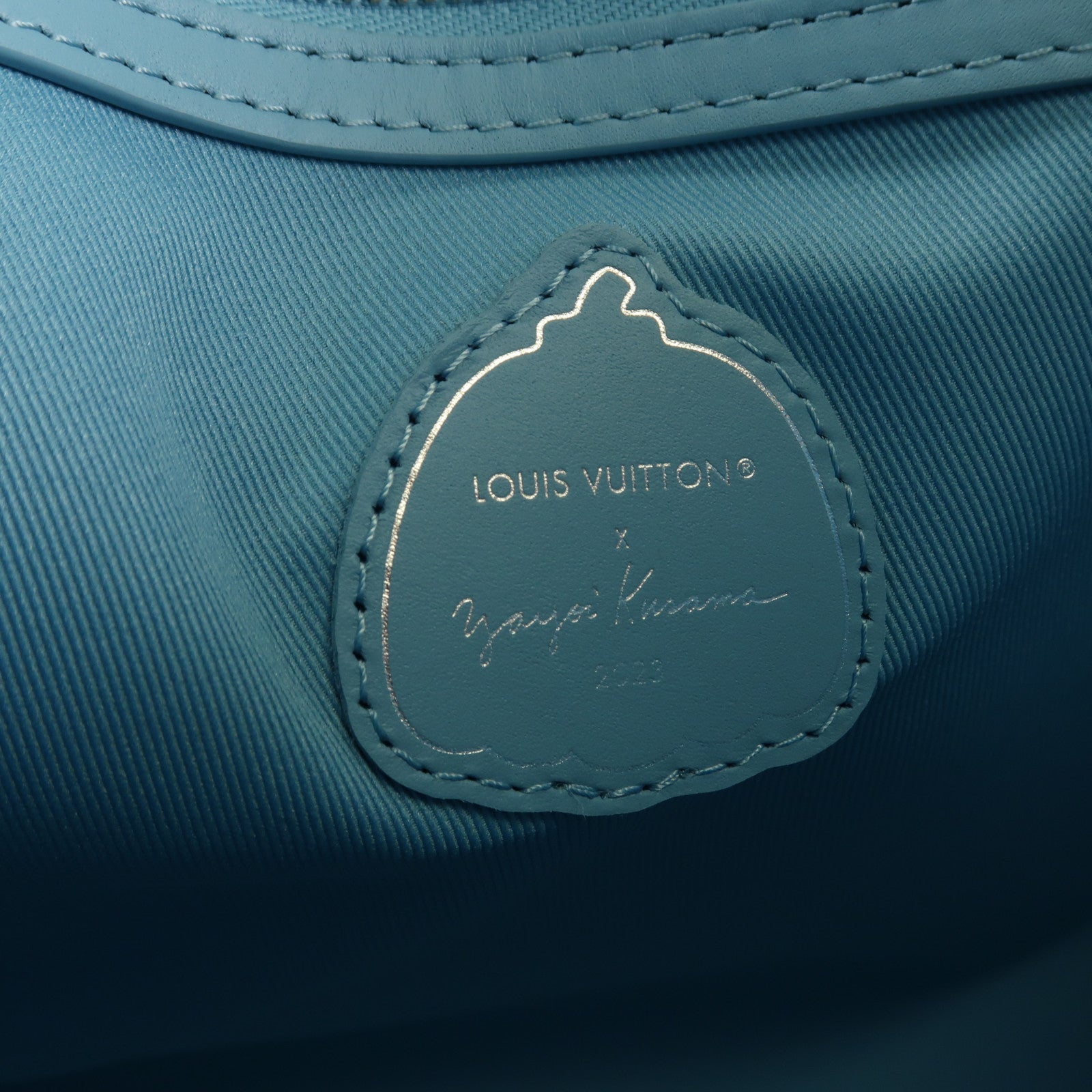 LOUIS VUITTON LV SHW LVxYK Weekend Tote 2 Way Shoulder Bag M21717 Embossed Blue